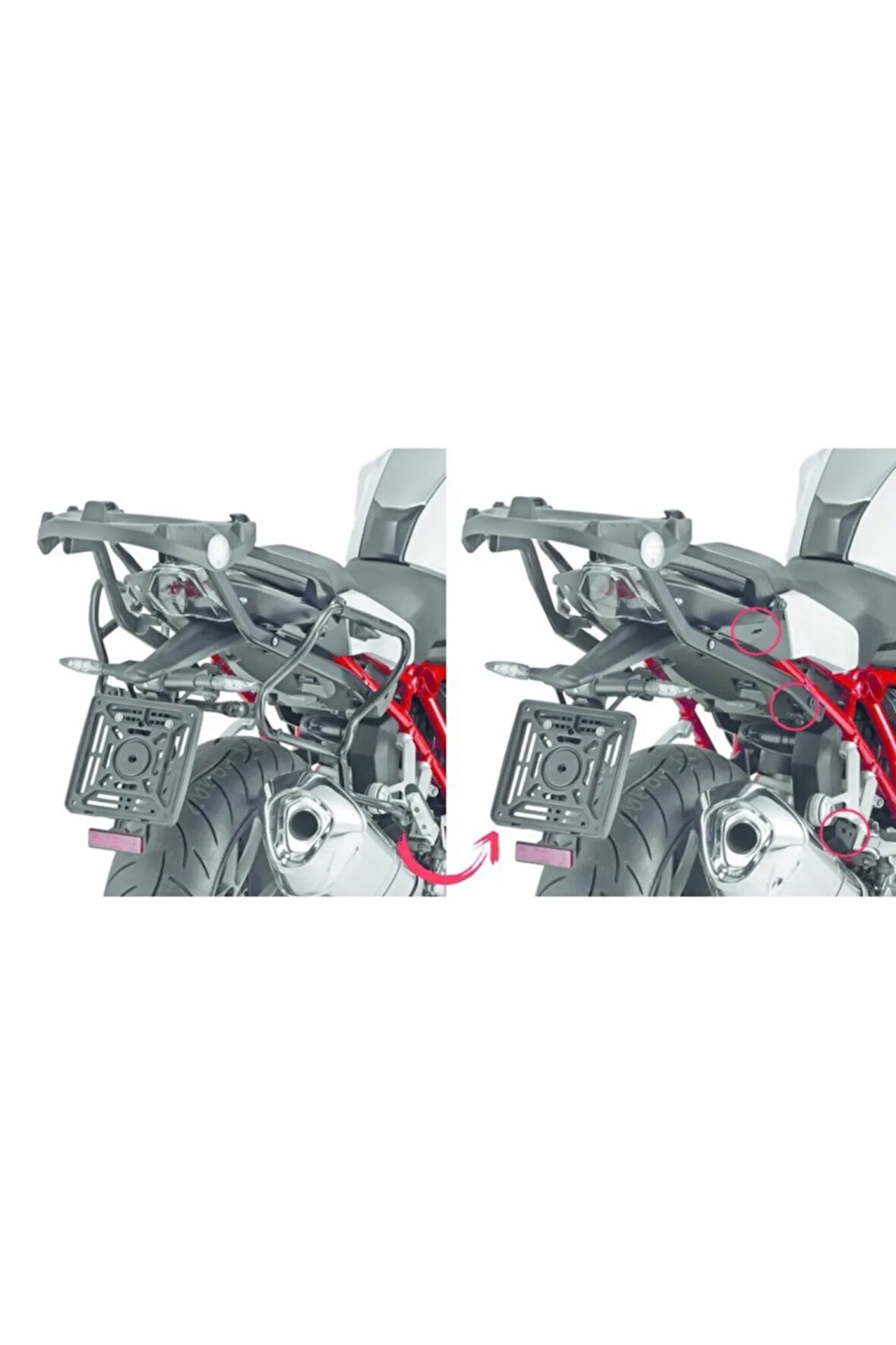 Plxr5117 Bmw R1200r (15) Yan Çanta Demiri Uyumlu
