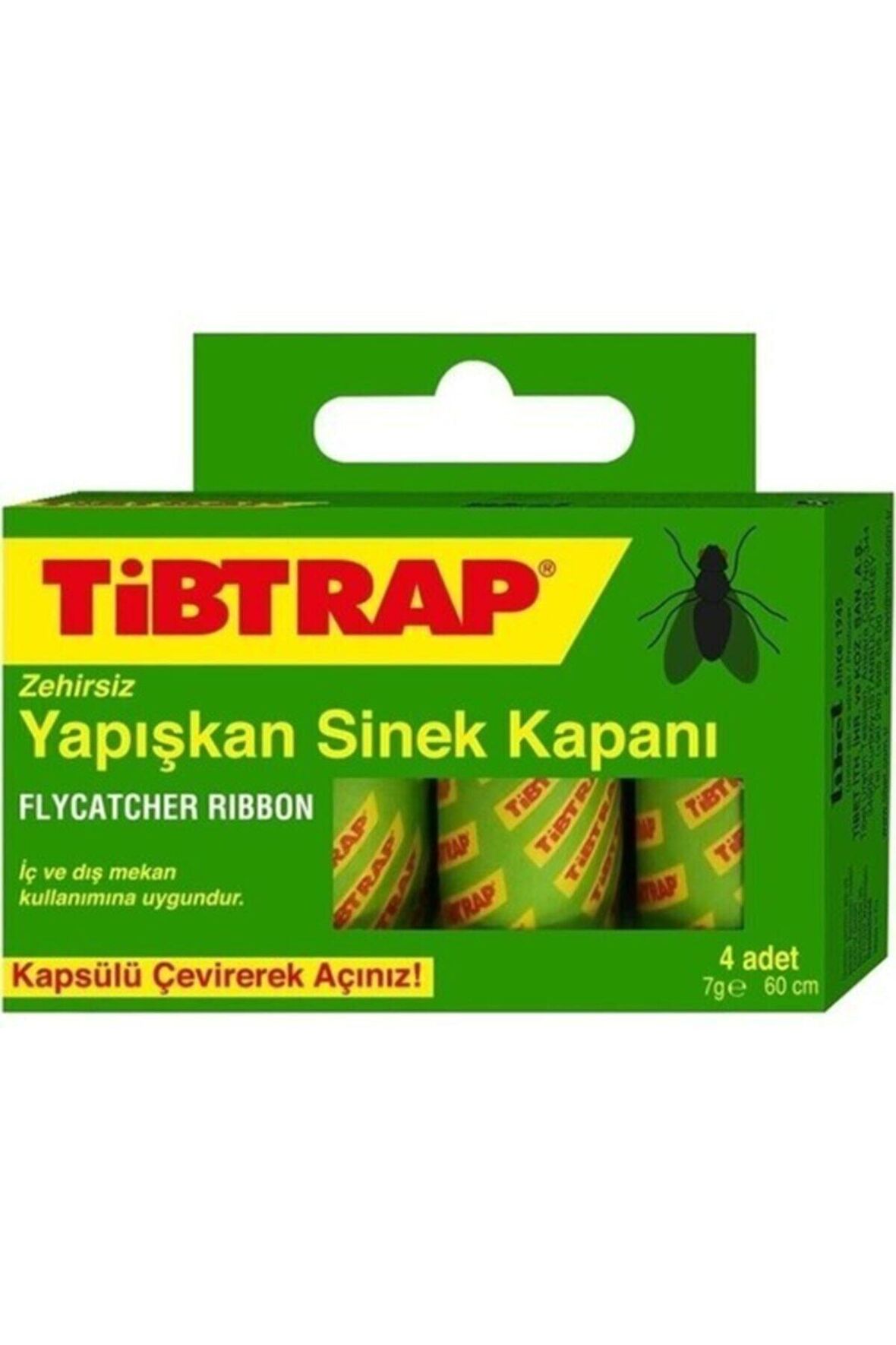 Tibtrap Yapışkan Karasinek Tuzağı Sinek Bandı 4'lü Paket