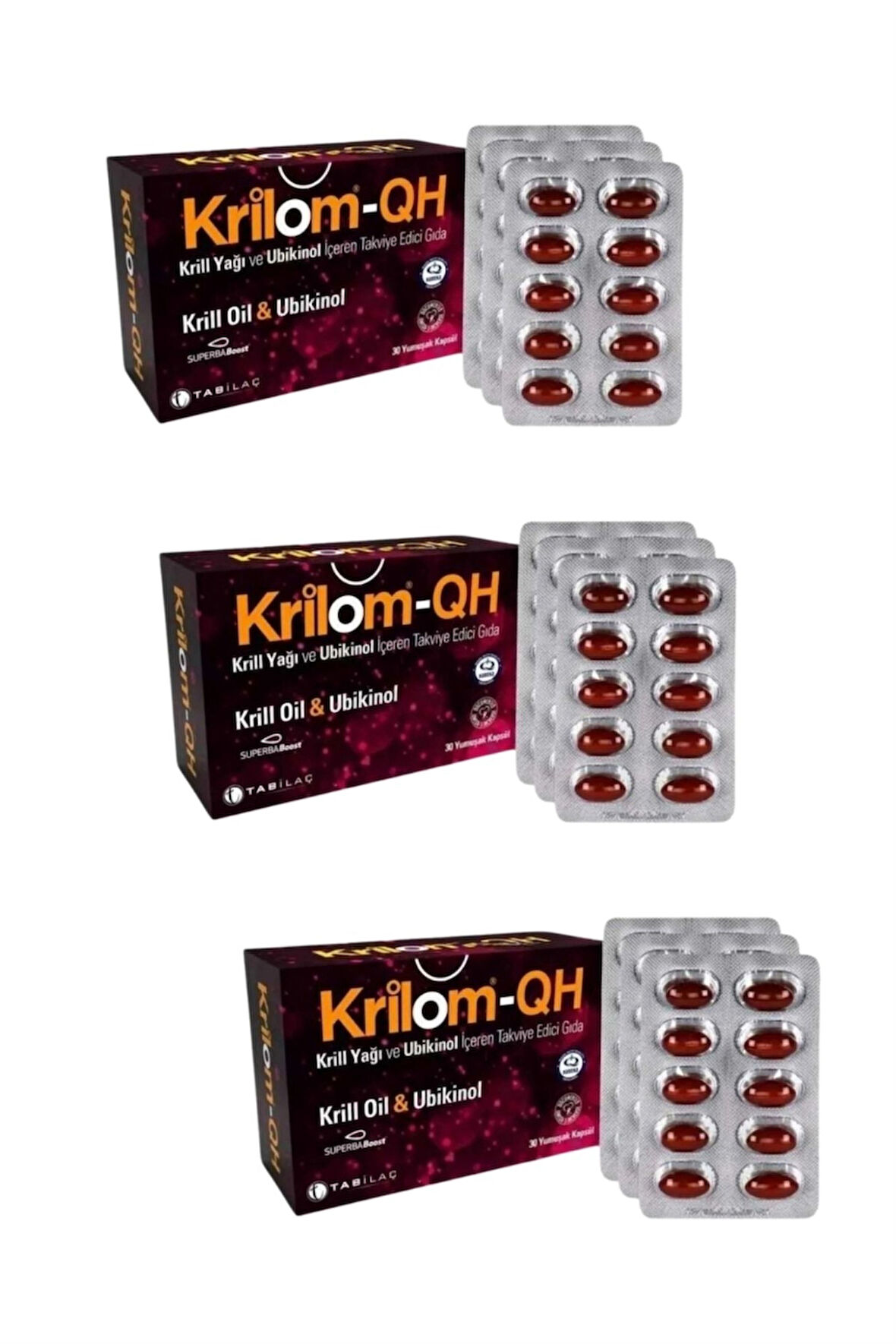 Krilom QH 30 Yumuşak Kapsül 3 Adet
