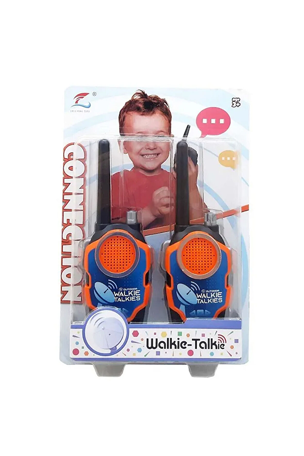 Oyuncak Pilli Telsiz Walkie Talk 50 Mt Çekim 20 Cm