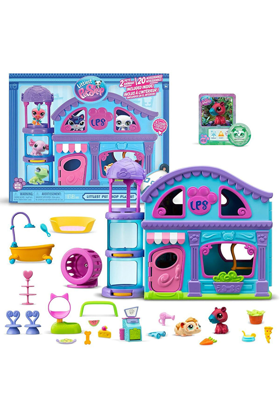 LPS Minişler Littlest Pet Shop Miniş Evi Oyun Seti - 2 Figürlü ve 20 Aksesuarlı