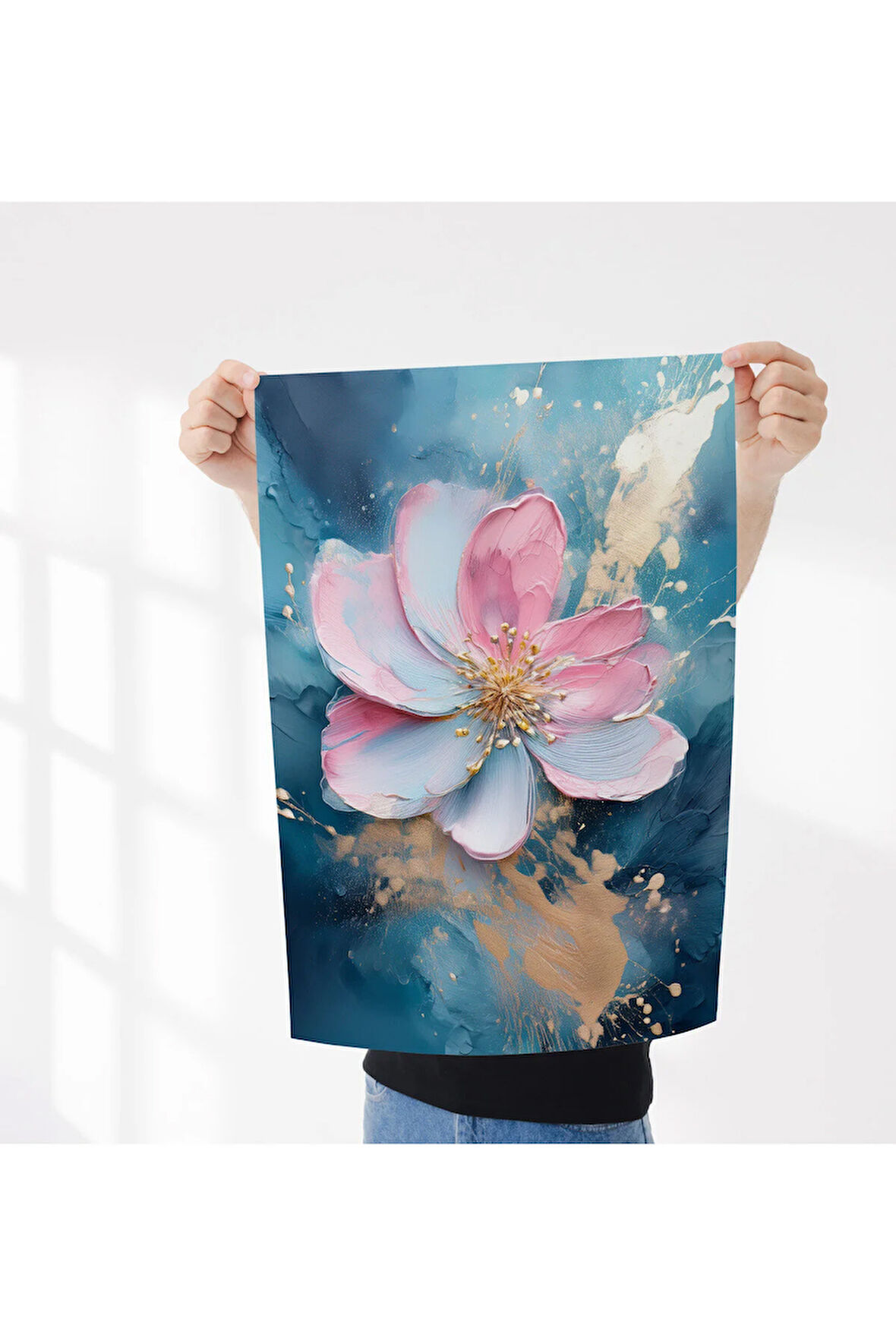 Çerçevesiz Poster Çiçek Modeli