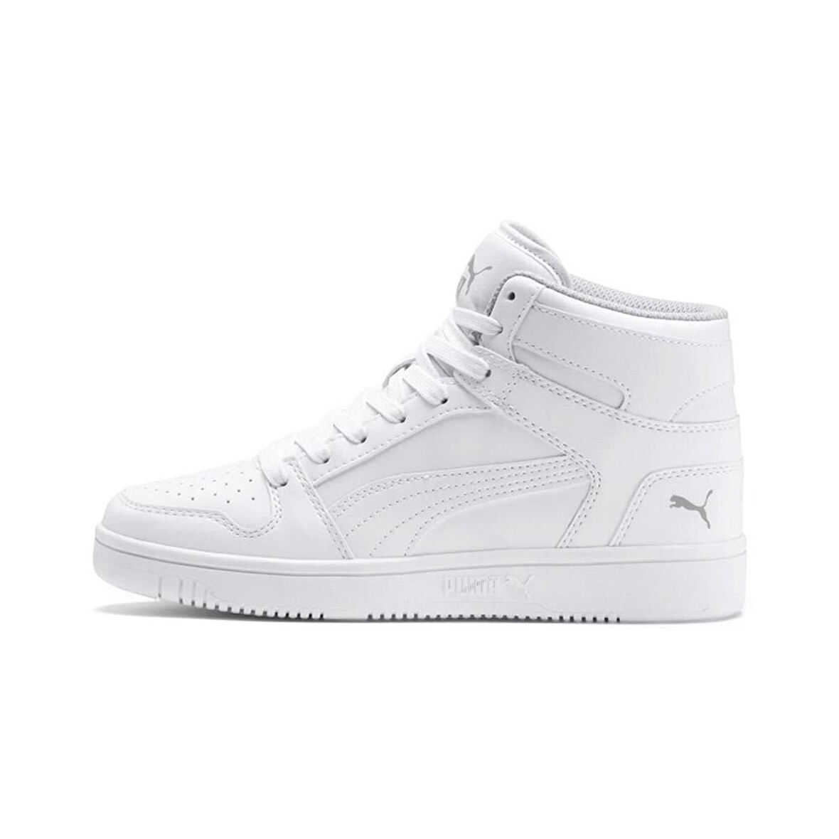 Puma Rebound Layup Lo Sl Jr  Spor Ayakkabı Beyaz Gri
