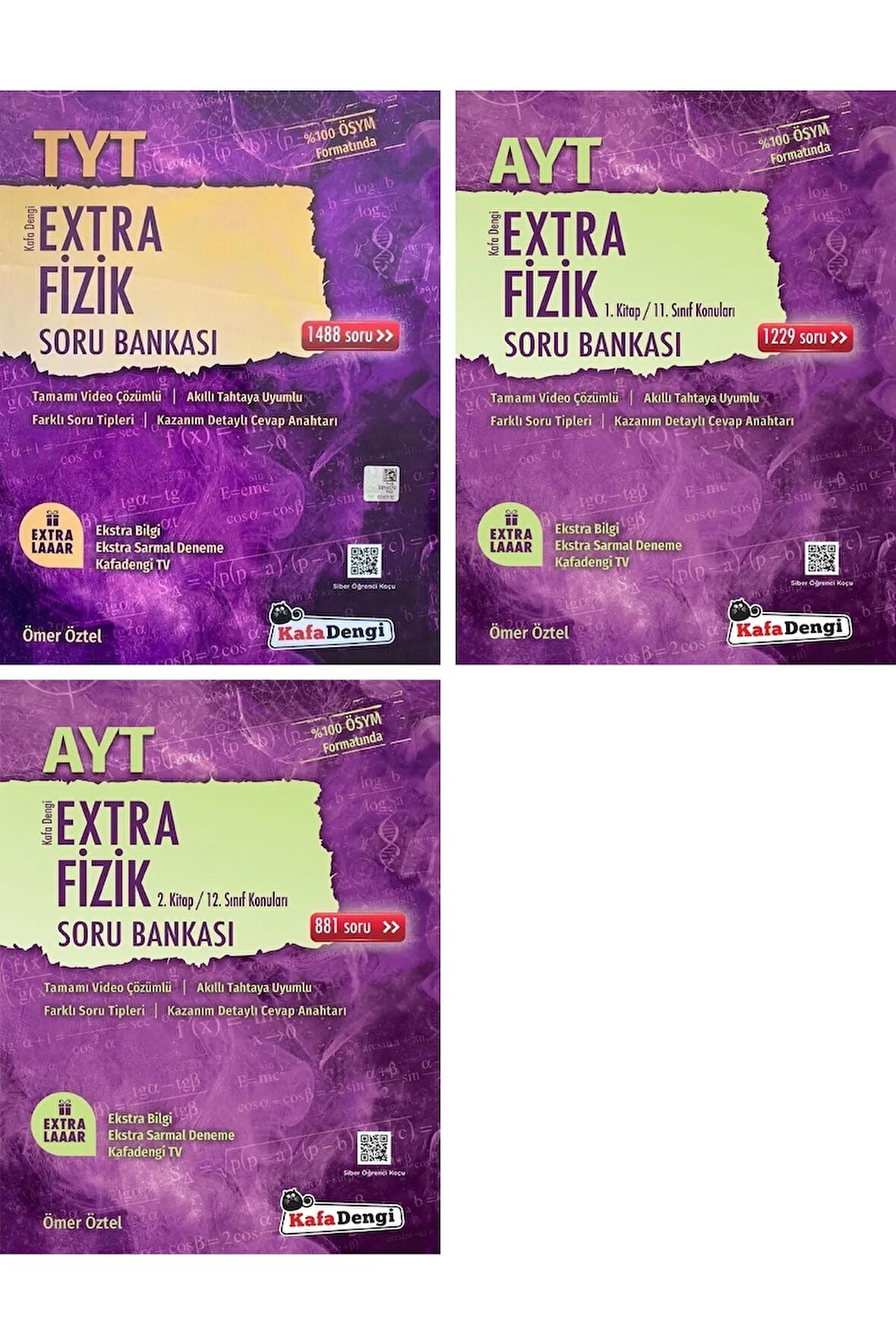 Kafadengi Tyt Ayt Fizik Extra 1 Ve 2. Kitap Soru Bankası Seti 3 Kitap 2023