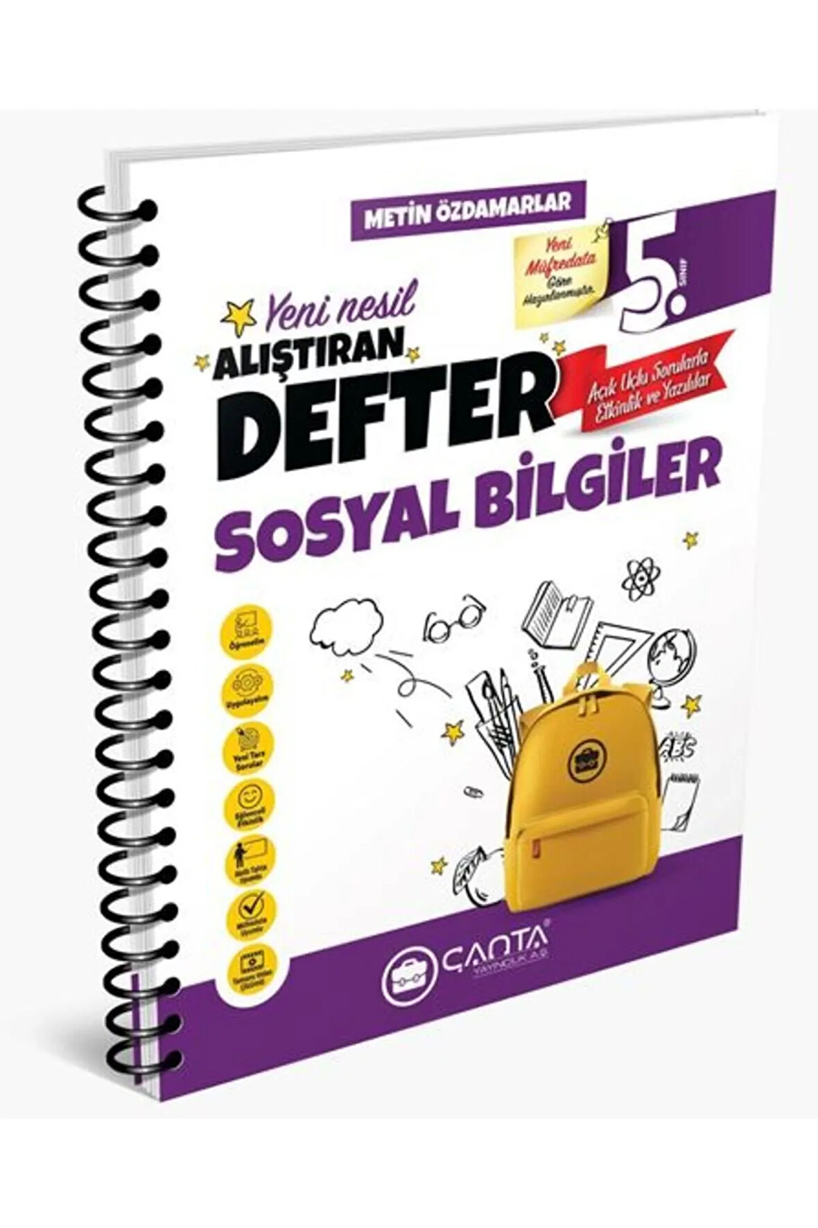 Çanta Yayıncılık 5 Sınıf Sosyal Bilgiler Alıştıran Defter -Yeni Baskı