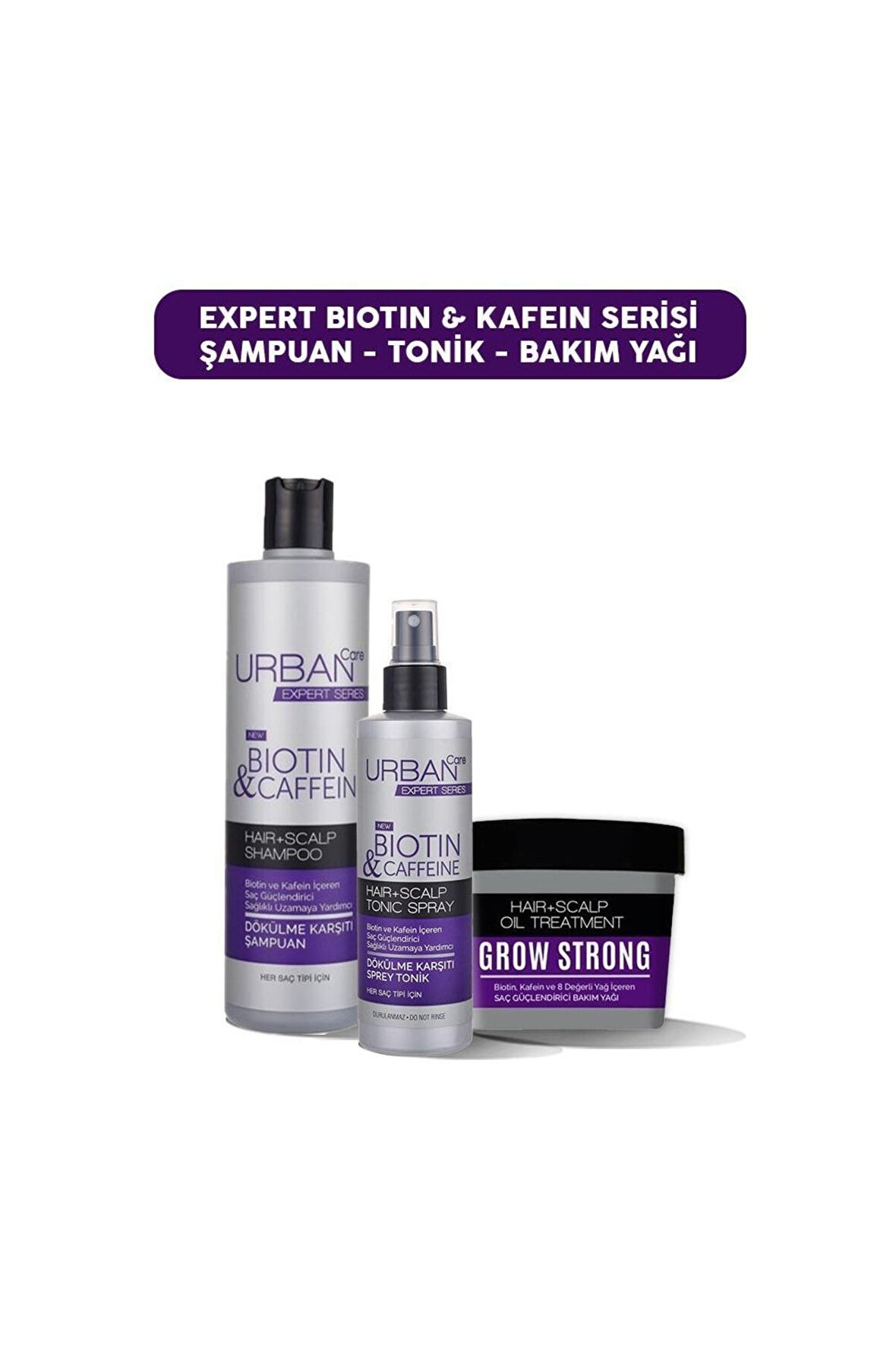 Expert Biotin & Kafein Şampuan, Tonik Ve Bakım Yağı