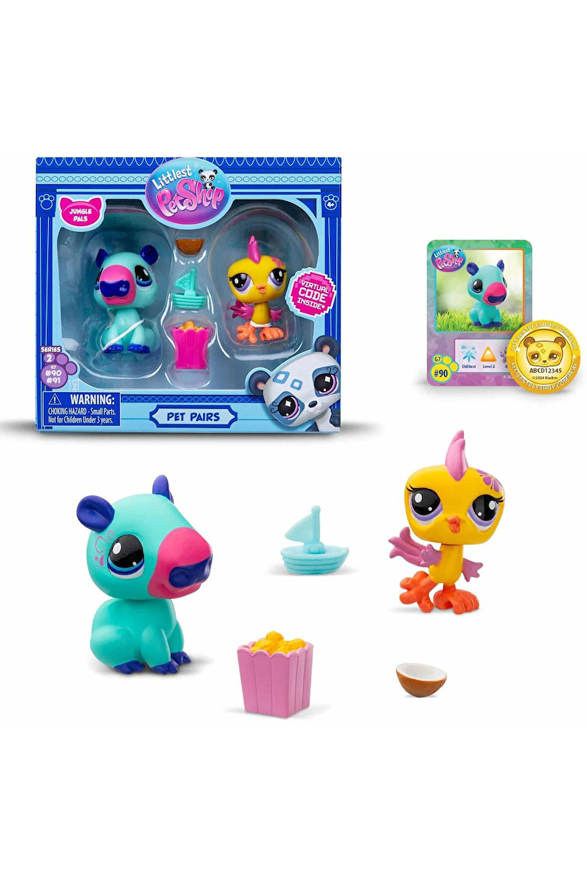 Seri 2 Papağan ve Kapibara LPS Minişler 2'li Figür Seti