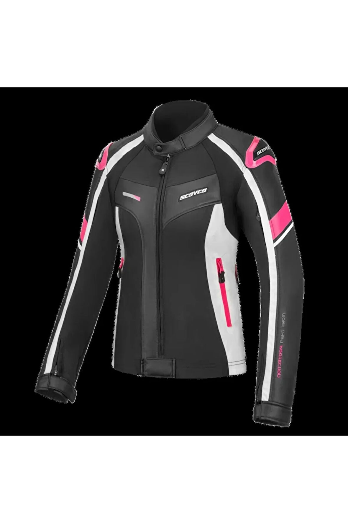 Jk152w Kadın 4 Mevsim Mont Deri Siyah-pembe