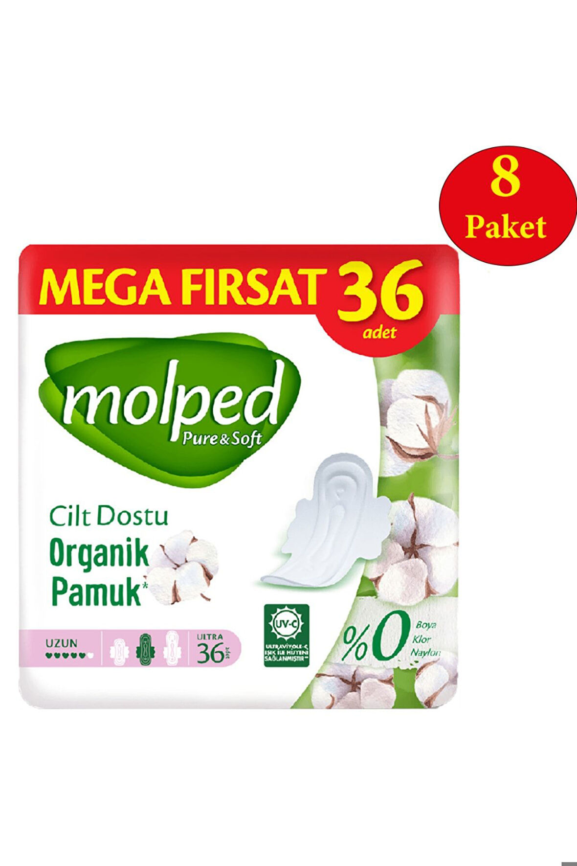 Pure Soft Hijyenik Ped Uzun Mega Fırsat 288 Adet