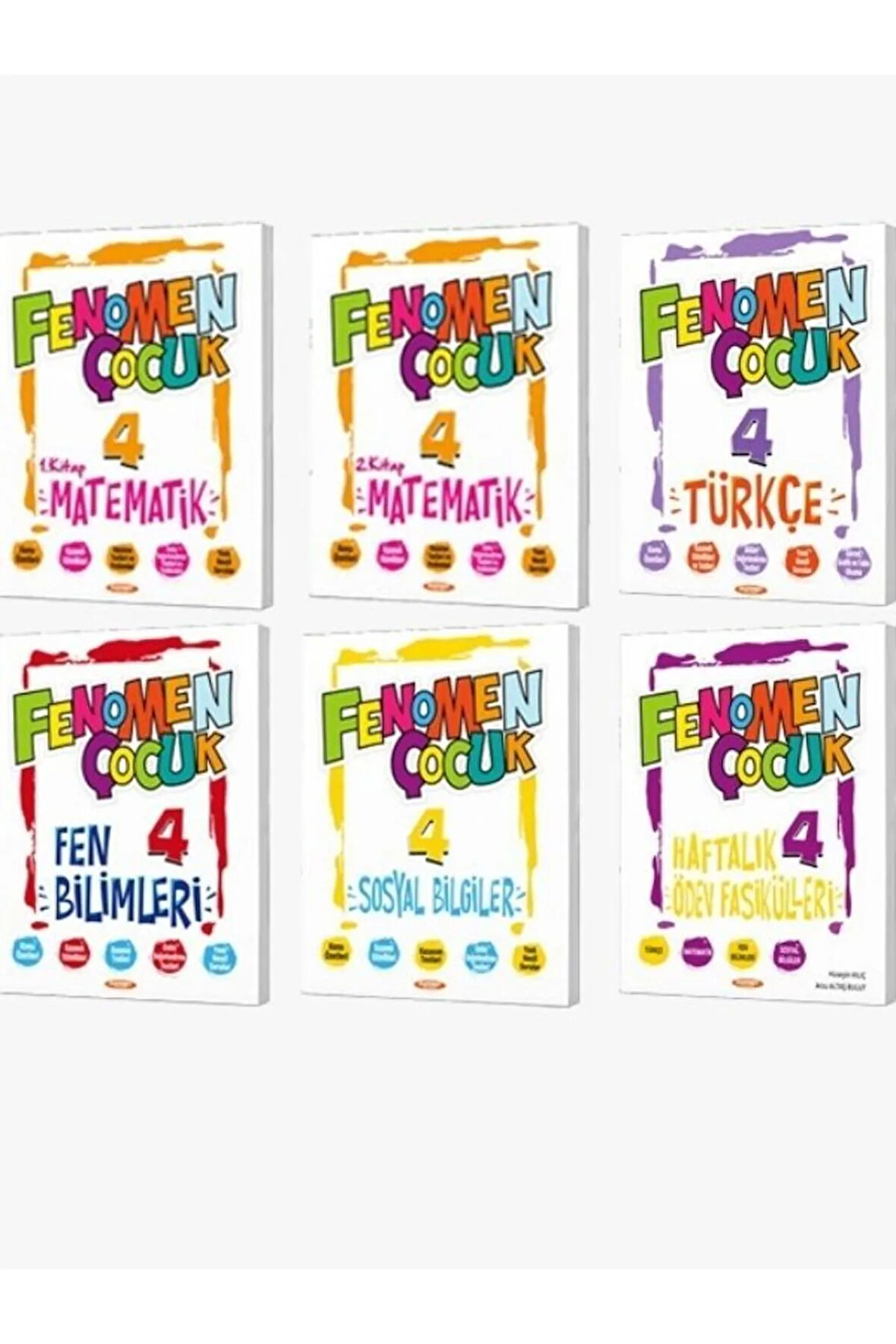 FENOMEN ÇOCUK 4.SINIF SET (5 KITAP) + HAFTALIK ÖDEV FASIKÜLLERI  6 KİTAP