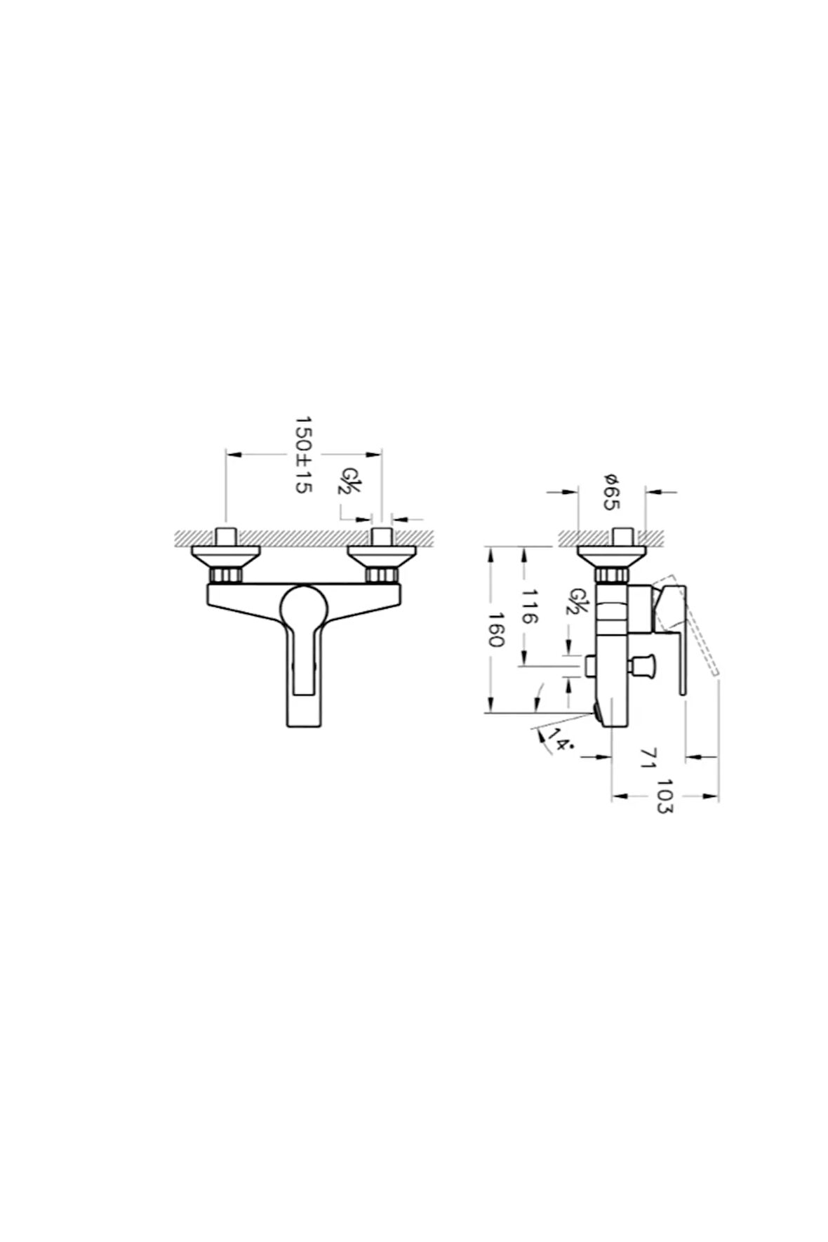 Vitra Fold S A42535 Banyo Bataryası, Krom