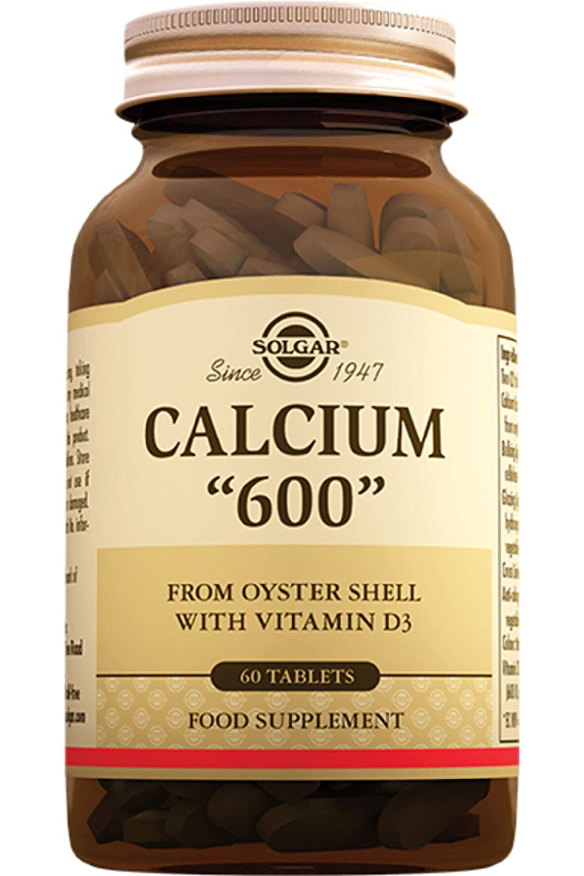 Calcium 600 Mg Oyster 60 Tablet Skt:03/26