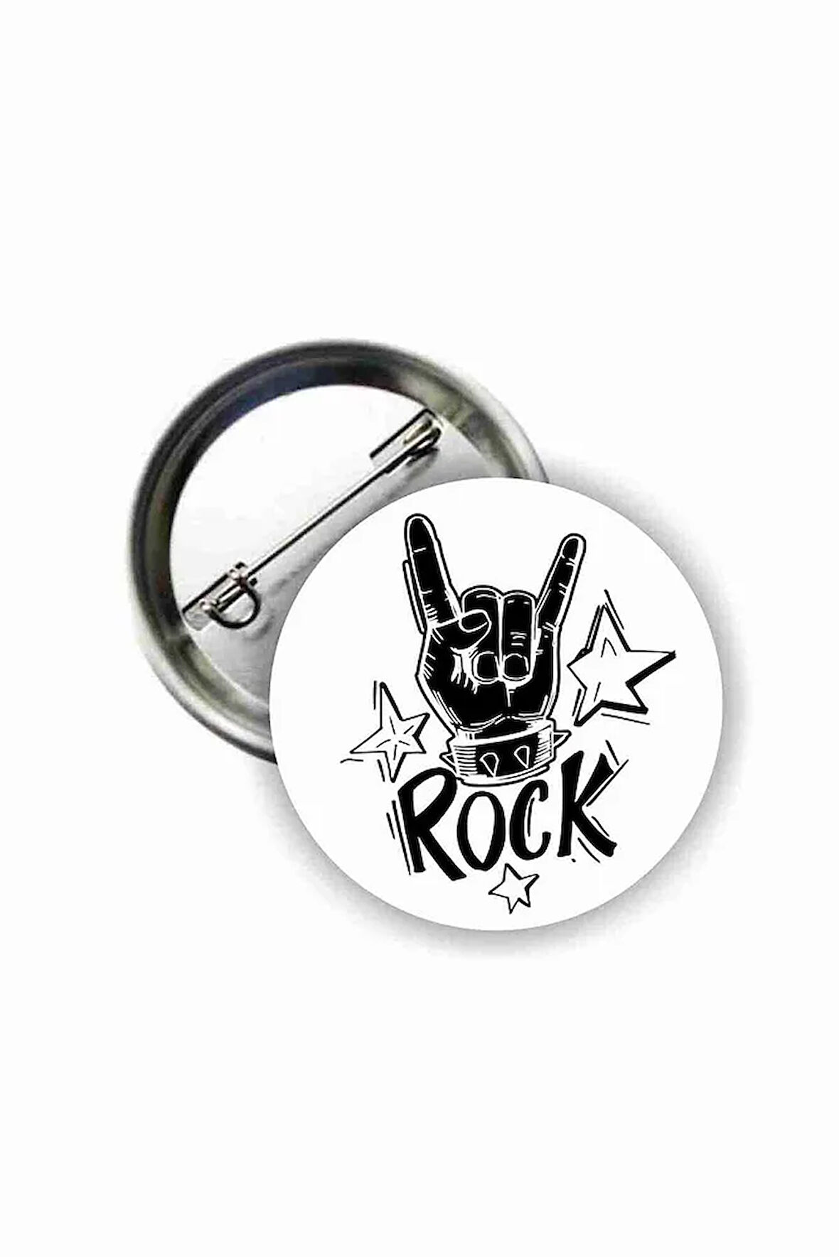 Rock İşareti Buton Rozet
