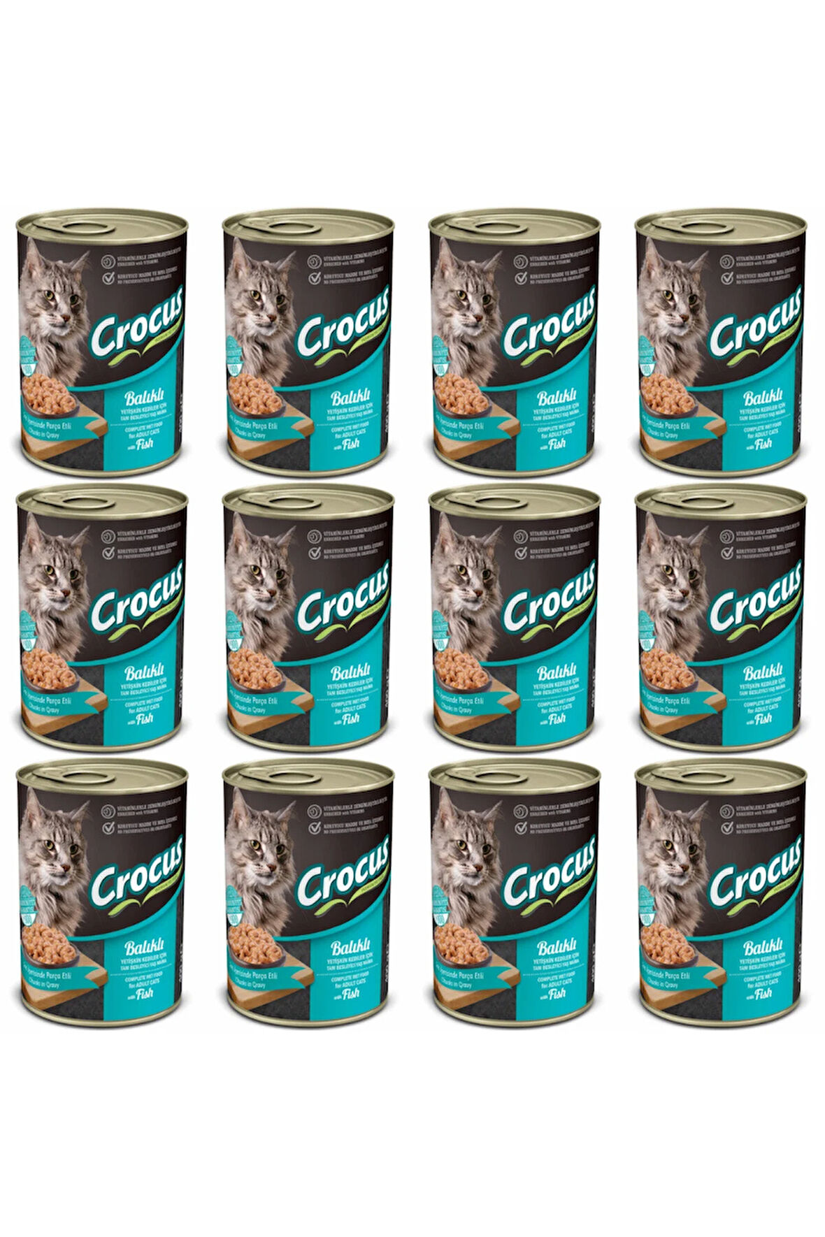 Sos İçinde Ton Balıklı Yetişkin Kedi Konservesi 400gr - 12 Adet