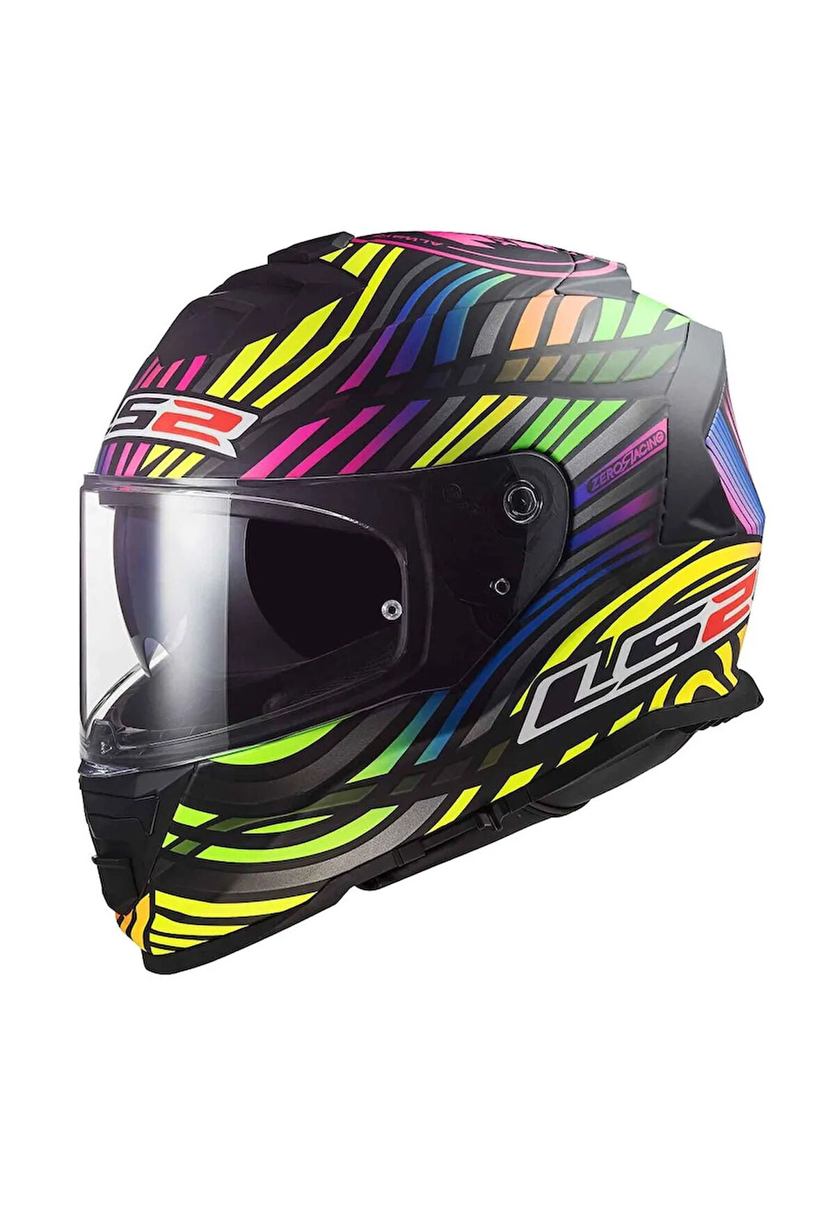 Storm 2 Power Mat Siyah-gökkuşağı Kask