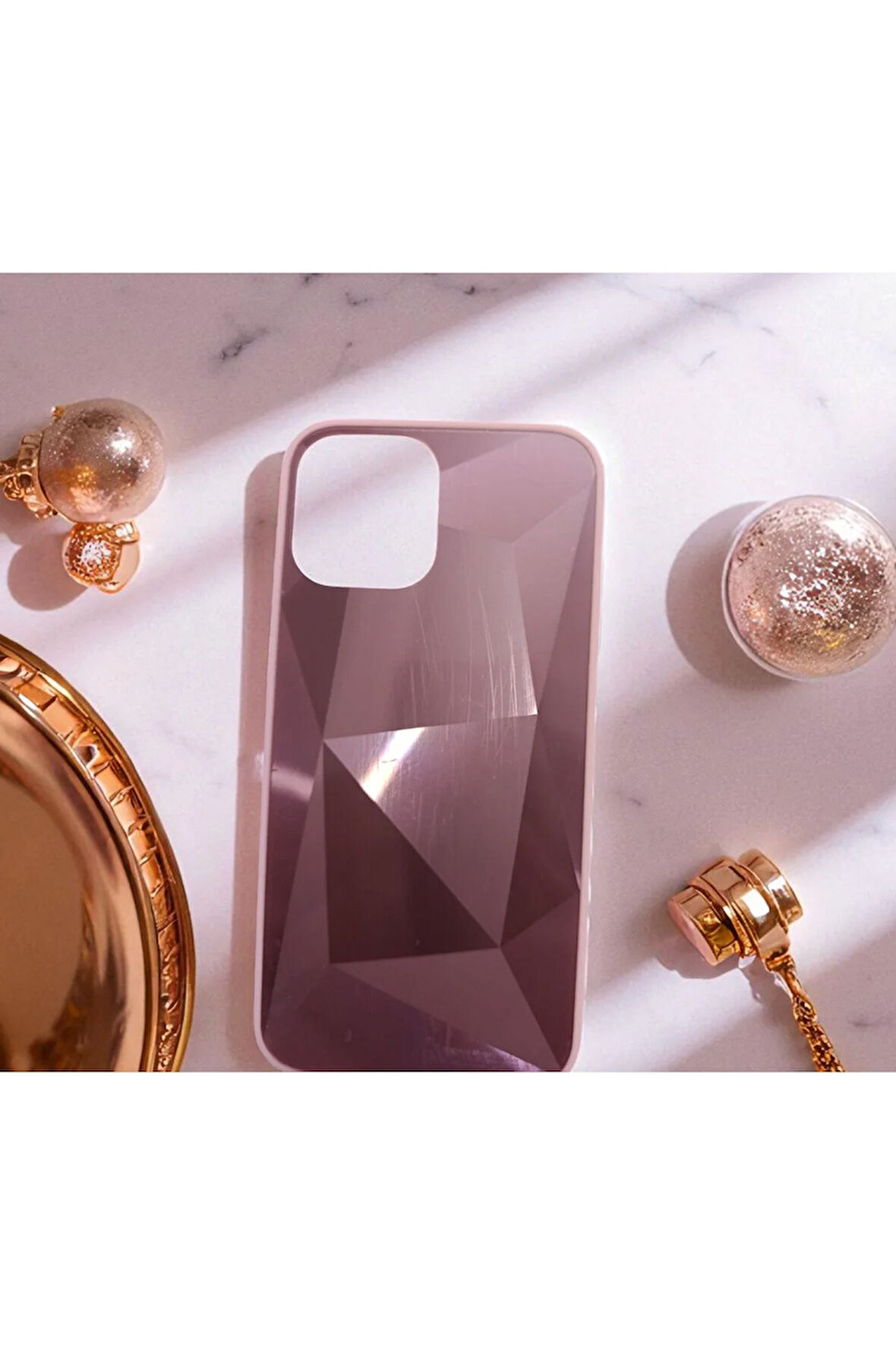 iPhone 12 PRO Max Uyumlu Prizma Kesim Tasarım Kılıf