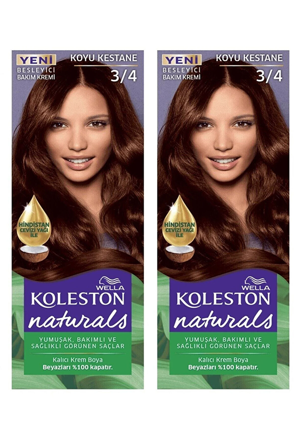 Koleston Saç Boyası Naturals 3/4 Koyu Kestane X 2 Adet