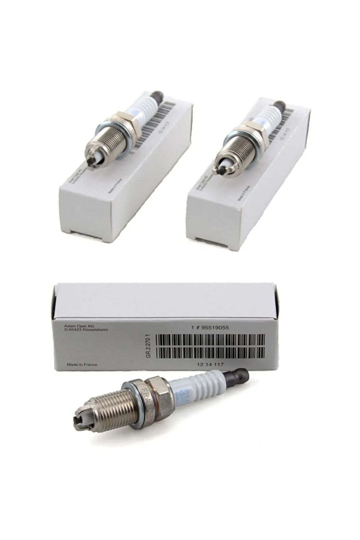 Opel Corsa C (1.0) Çift Tırnak Buji Takımı 3 Adet Orijinal General Motors