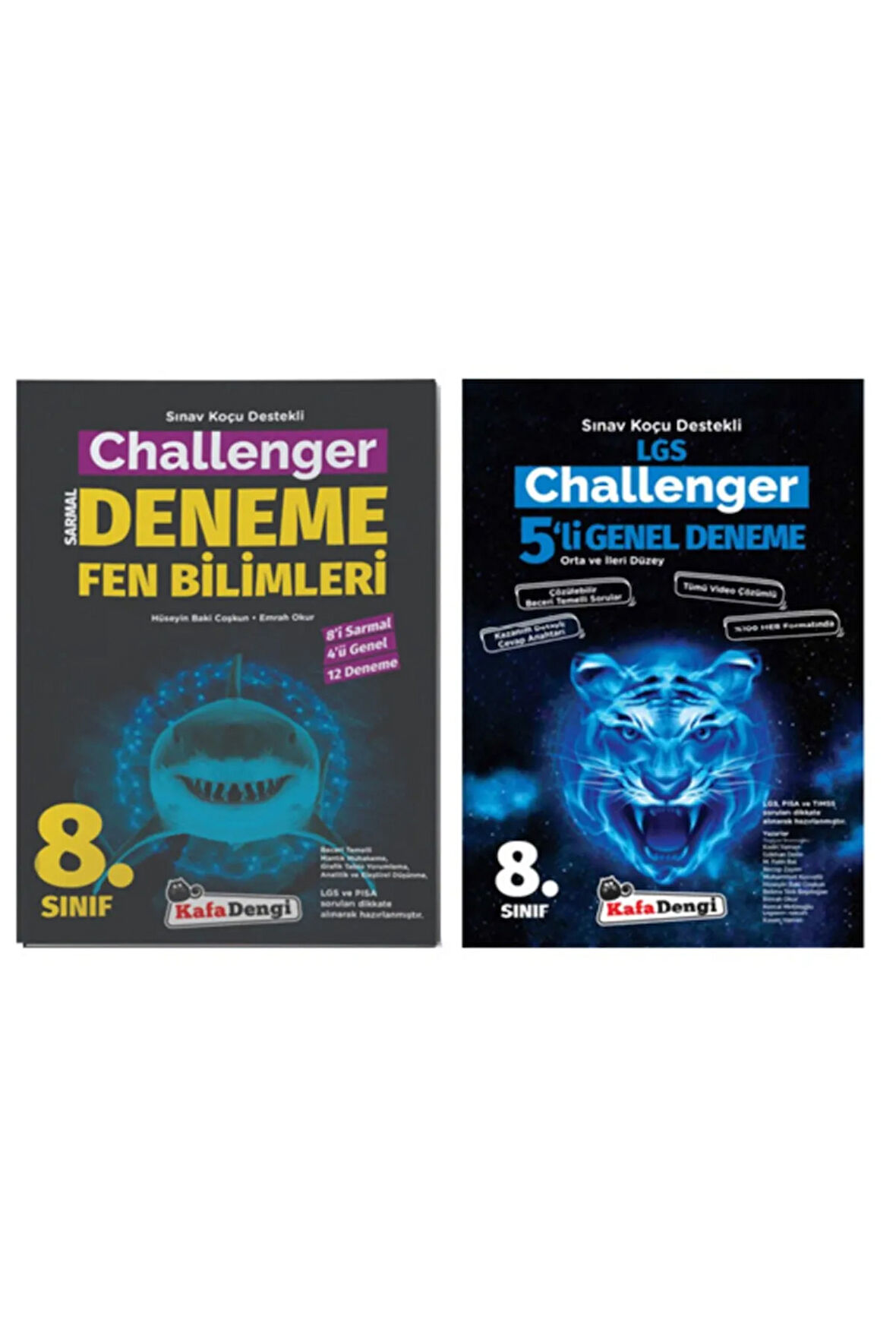Kafadengi Yayınları 8. Sınıf Challenger 5 Li Genel Deneme + Fen Bilimleri Deneme
