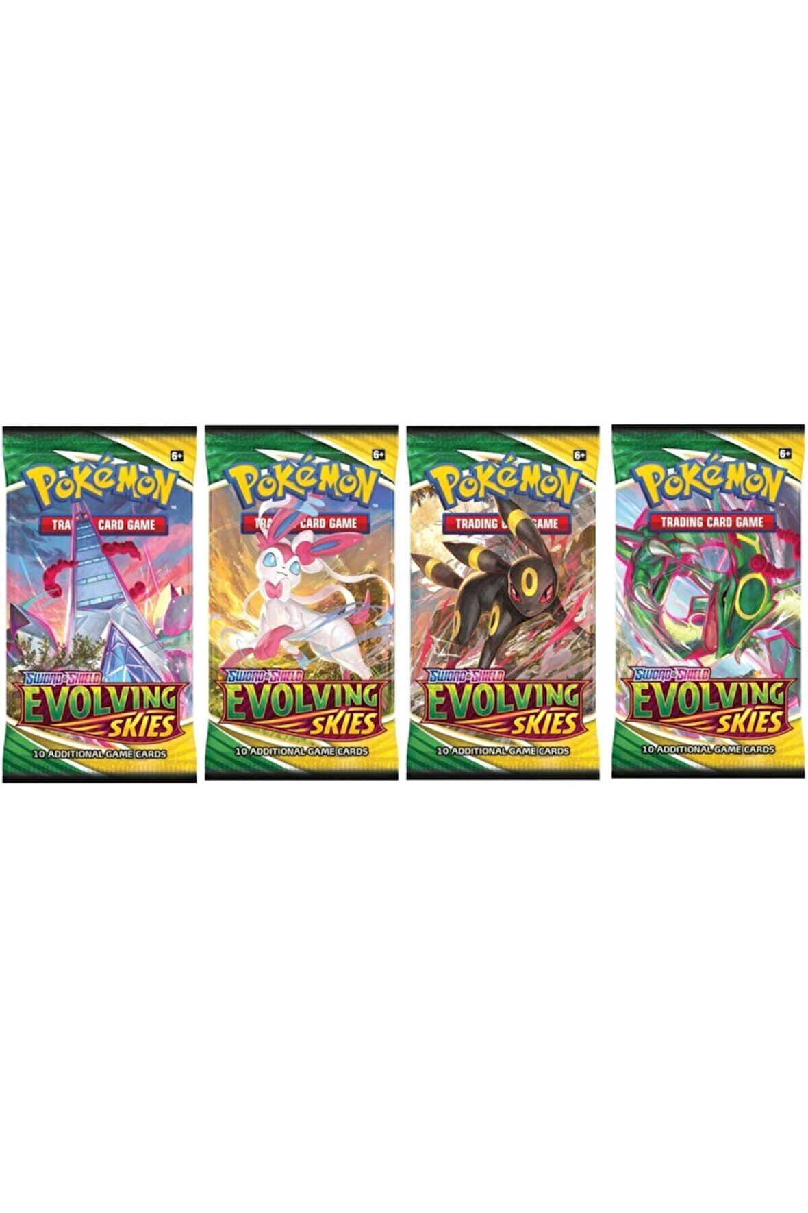 Booster Oyun Kartı Sword&shield Evolving Skies 4 Paket
