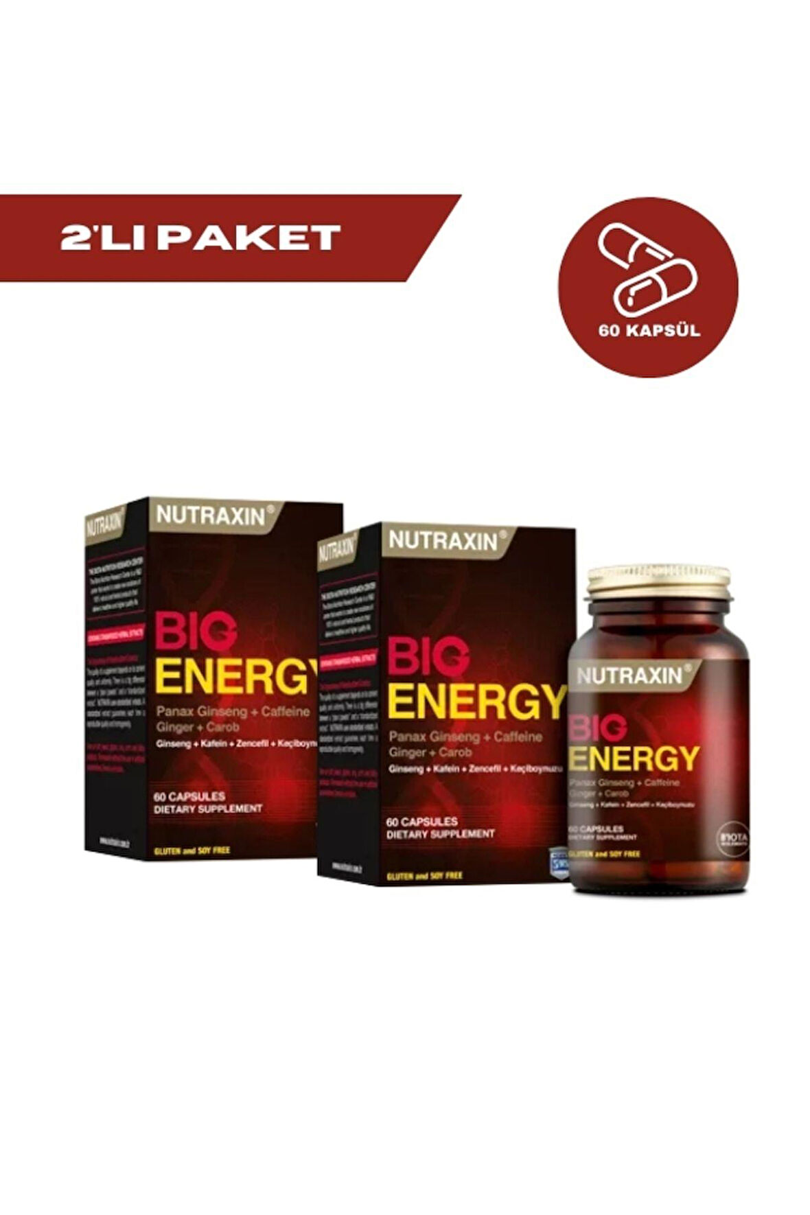 Big Energy 60 Kapsül | 2'li Paket