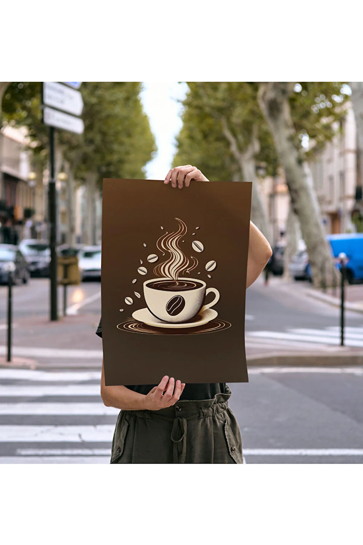 Kahve Posteri ,Çerçevesiz Poster, Dijital Baskı Kahve , Mutfak Ofis Kahve Köşesi Dekorasyon , Poster