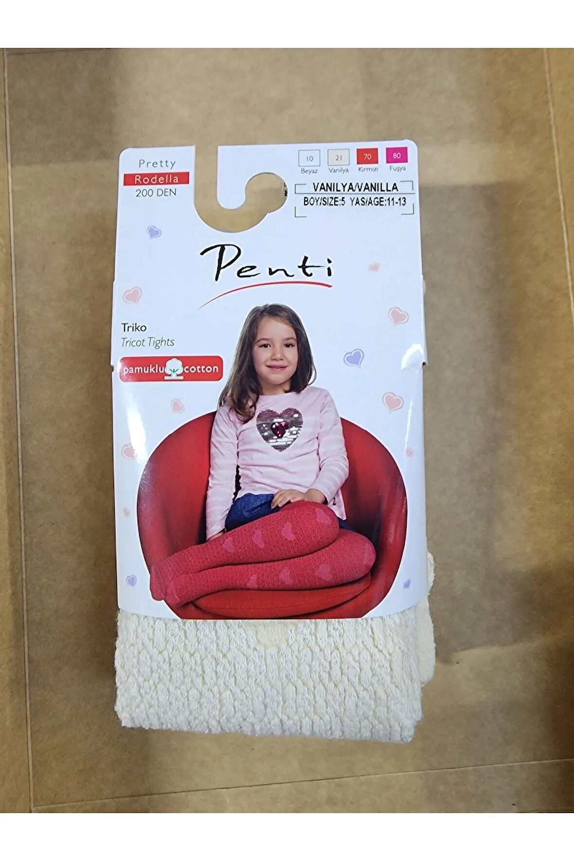 Çocuk Kalın Külotlu Çorap Pretty Rodella