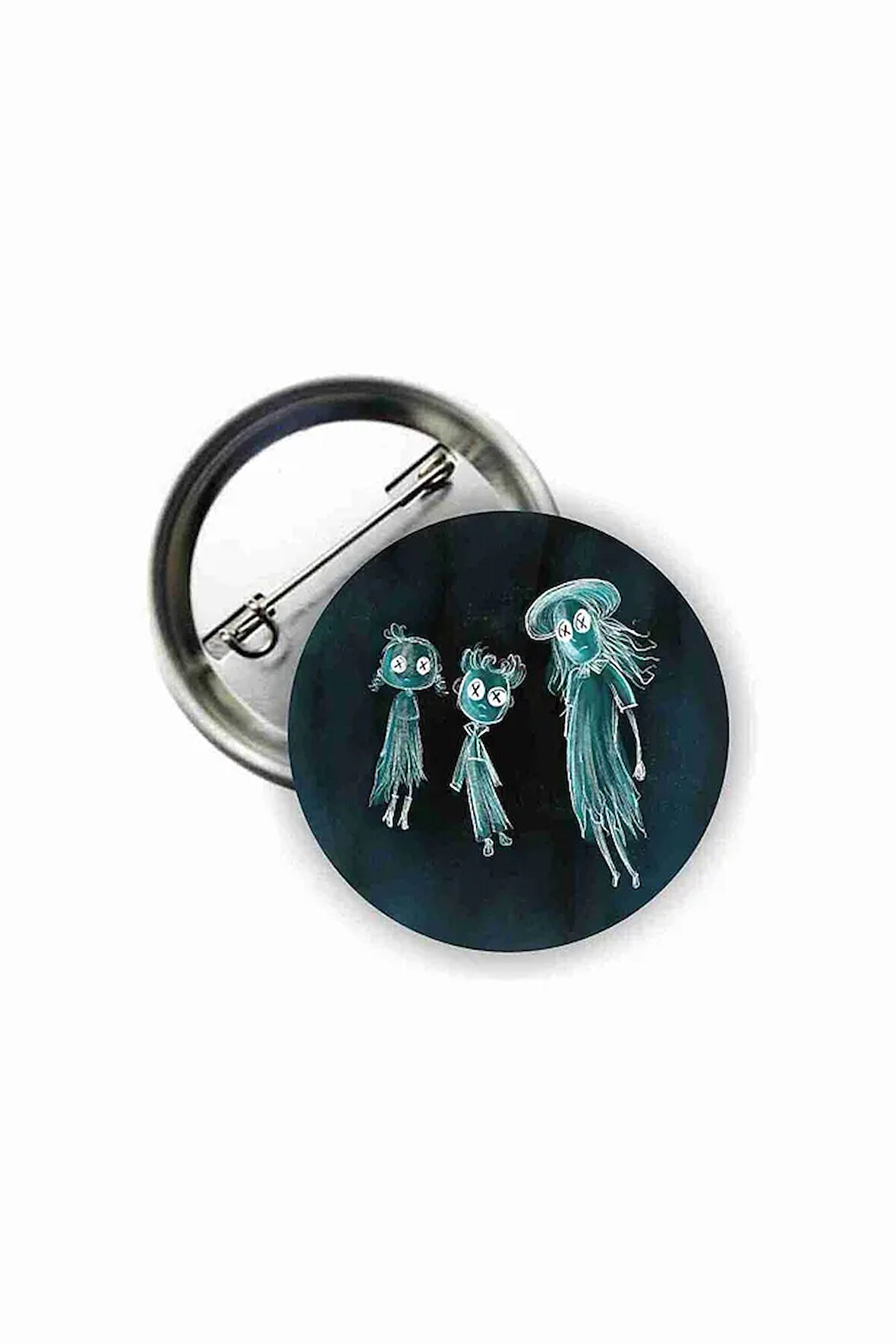Coraline Hayalet Çocuklar Y2K Grunge Style Buton Rozet