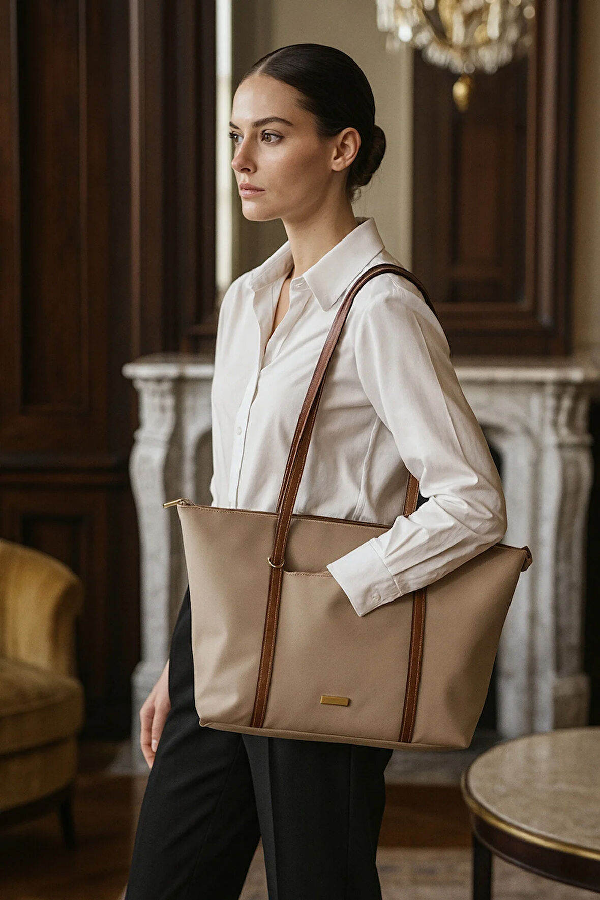 Prestij Shopper Lüks Omuz Çantası