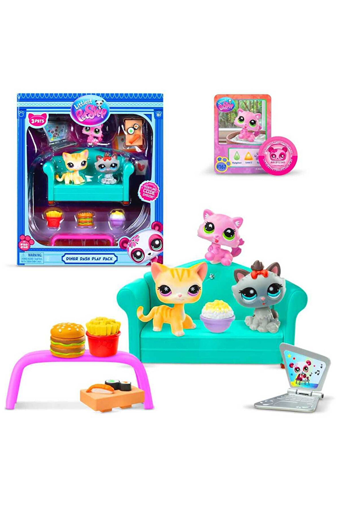 Seçtim Aldım Minişler 636 Akşam Yemeği Oyun Seti 3 Lü Miniş Figür 4