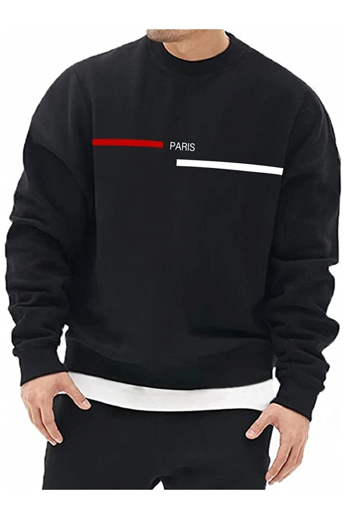 LUNAVISITA Unisex Intense Feelings Baskılı Oversize Sweatshirt