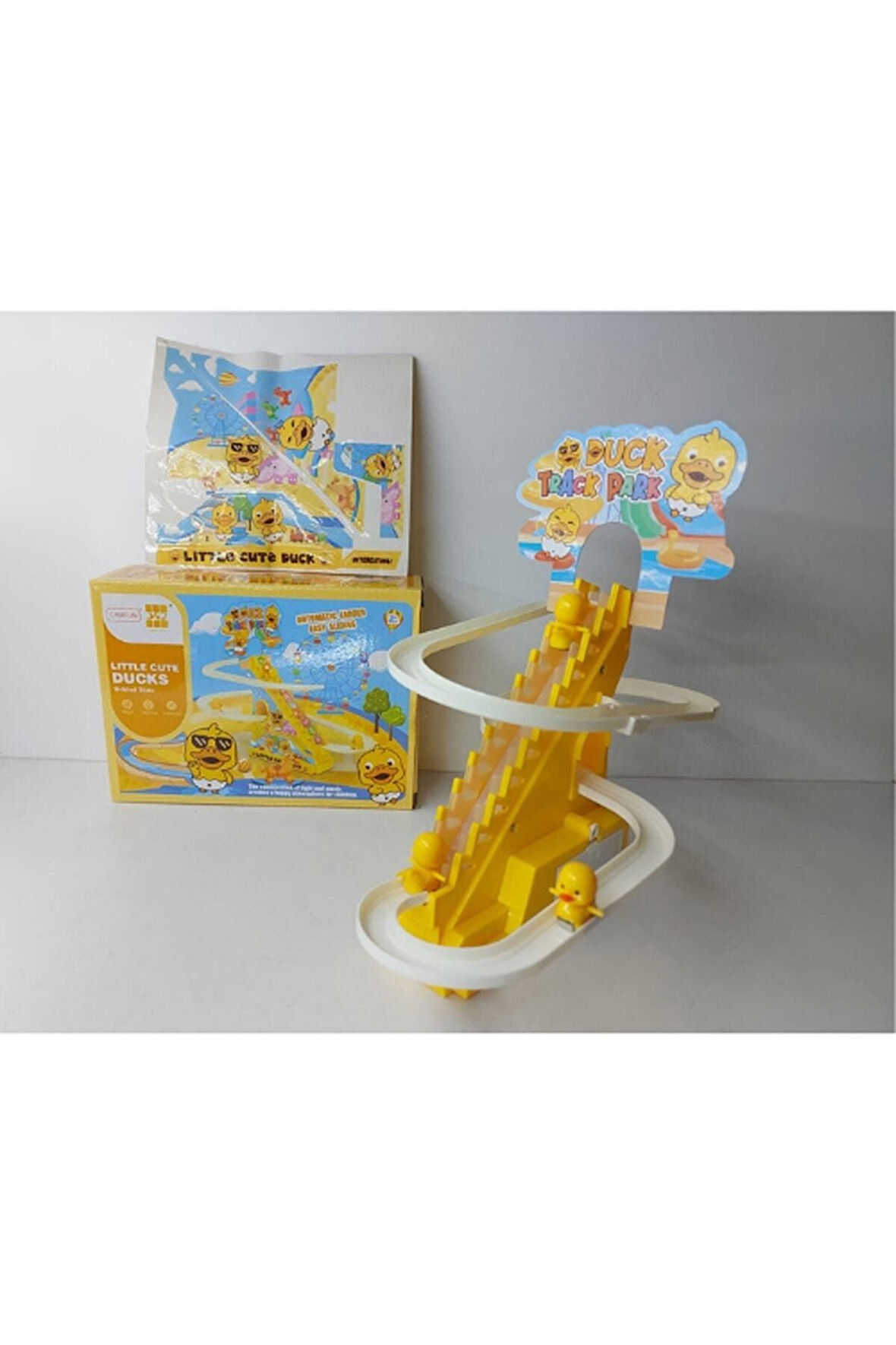 Merdivenden Çıkıp Kaydıraktan Kayan Dön Dolaş Ördek Oyunu Oyuncak
