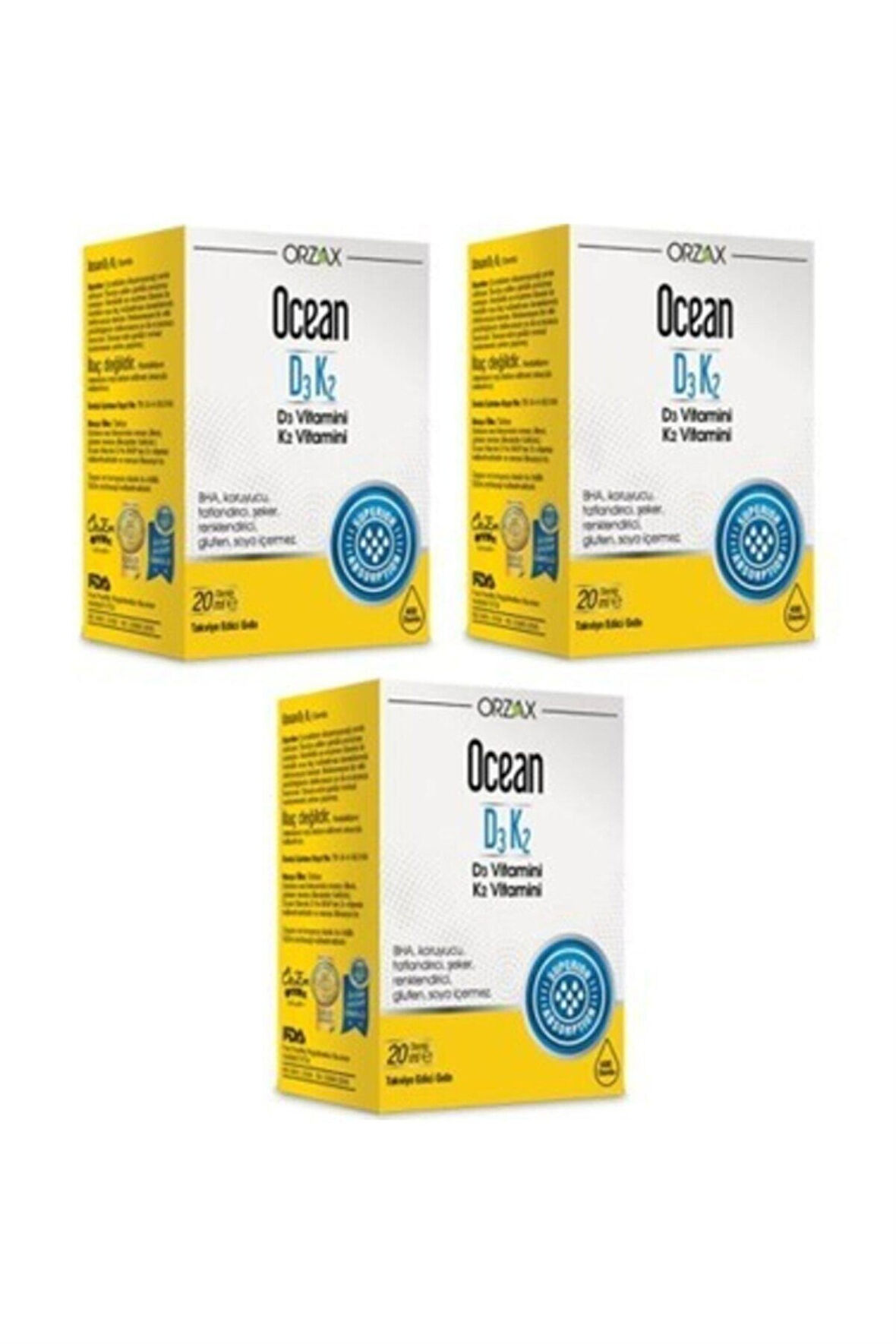 Ocean D3k2 Damla 20 ml 3 Adet