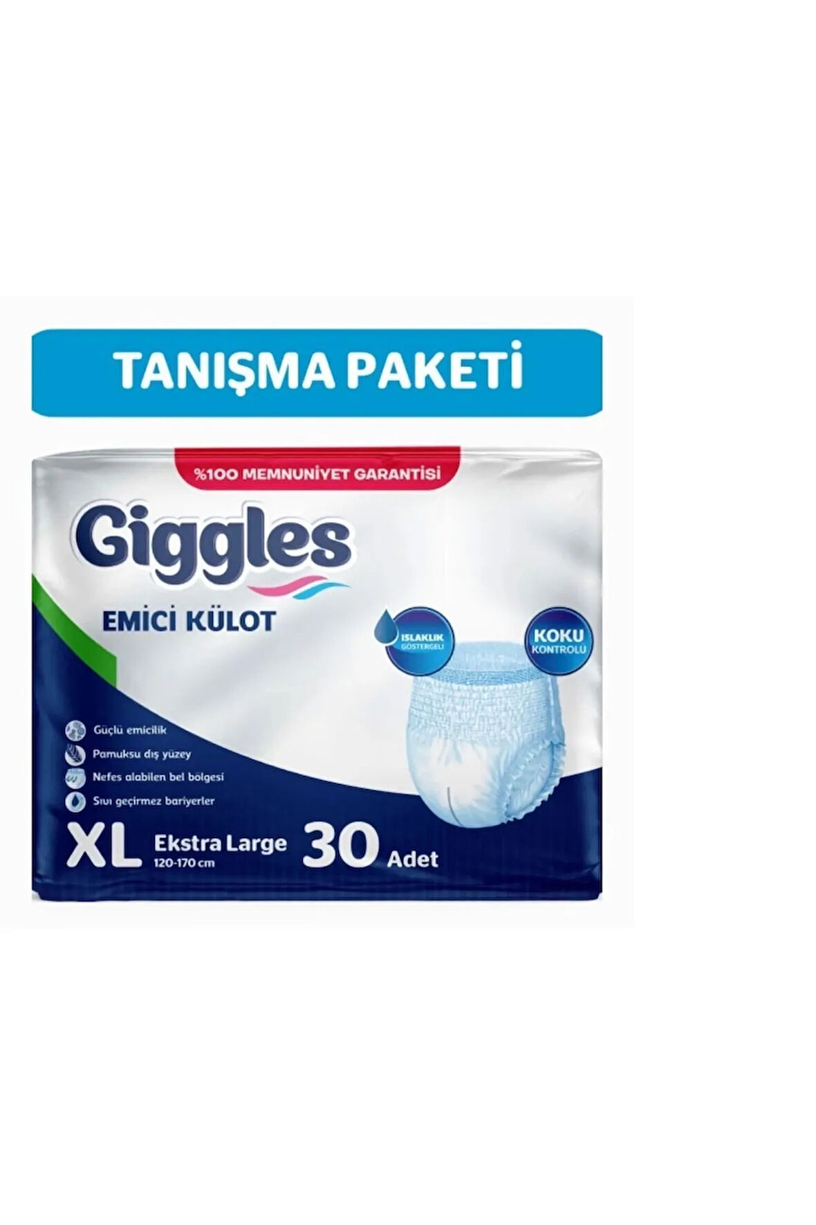 Yetişkin Emici Külot Extralarge 30'lu 1 Paket 30 Adet