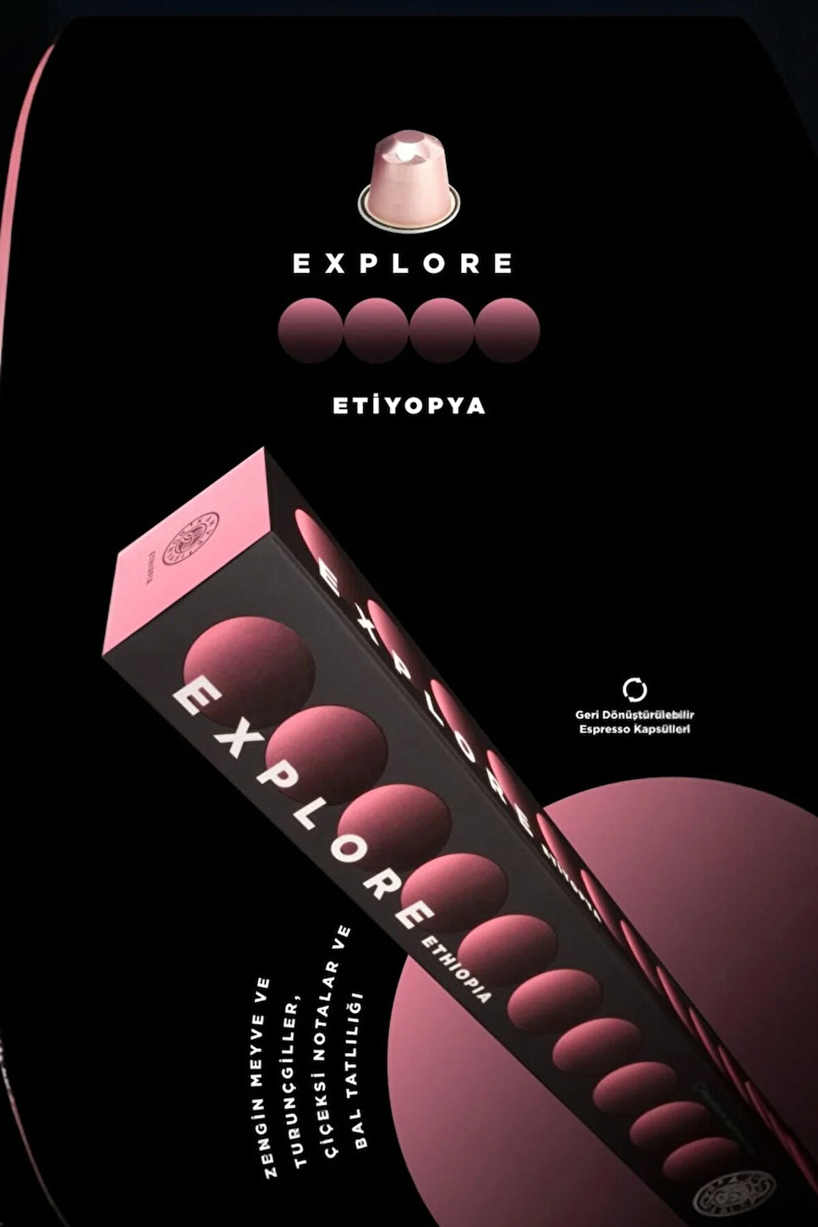Etiyopya Kapsül Kahve 10’lu Kutu | Tüm Kapsül Kahve Makineleriyle Uyumlu