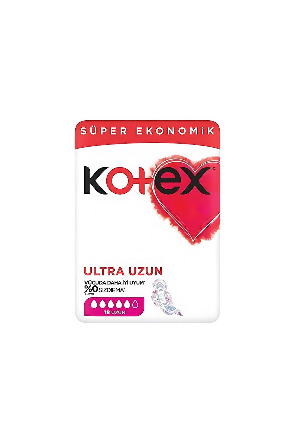 Kotex Ultra Hijyenik Ped Ultra Uzun 8 x 18