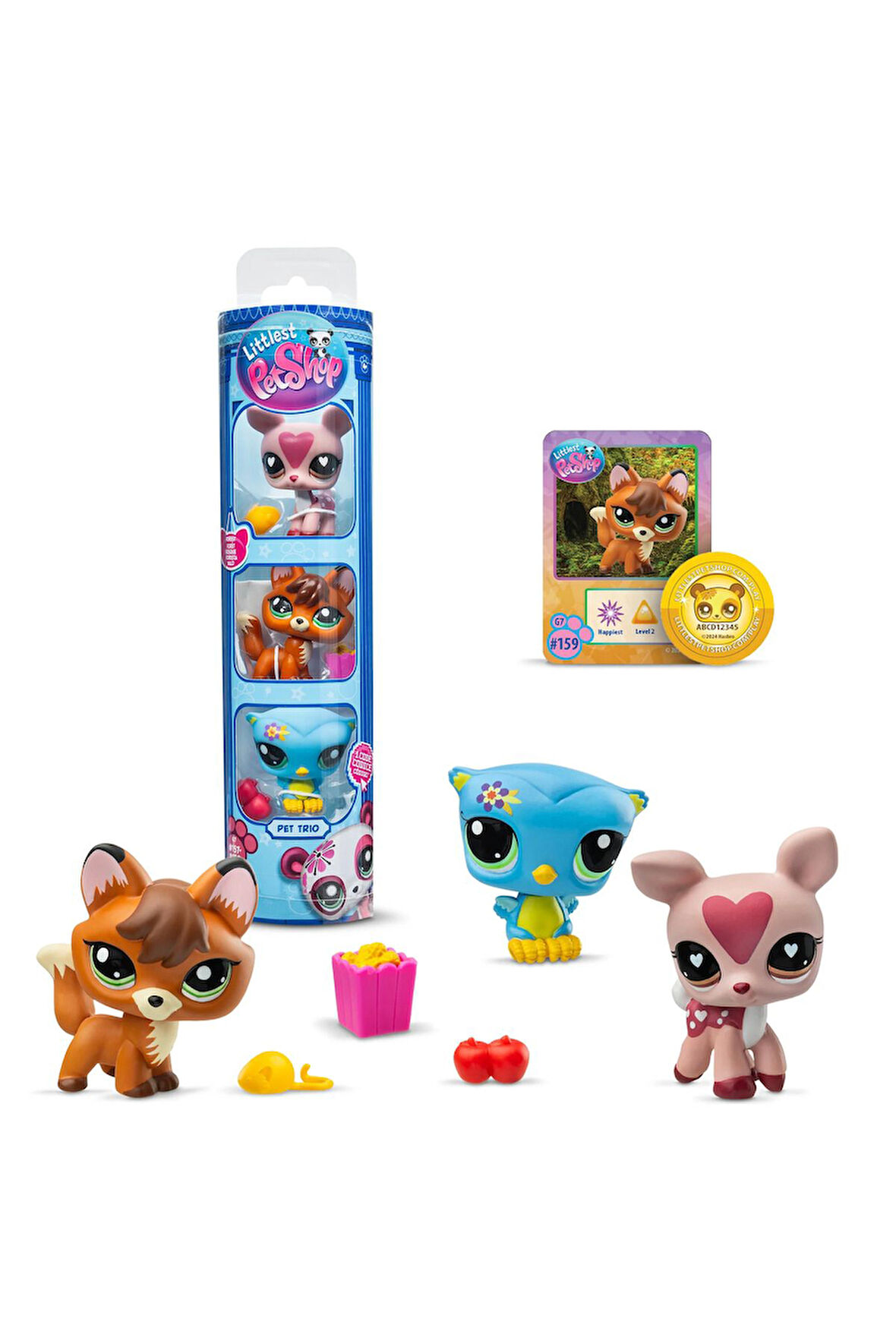 LPS Minişler Seri 3 Forest Pets 3'lü Figür Paketi - (#157 Baykuş, #158 Geyik ve #159 Tilki)