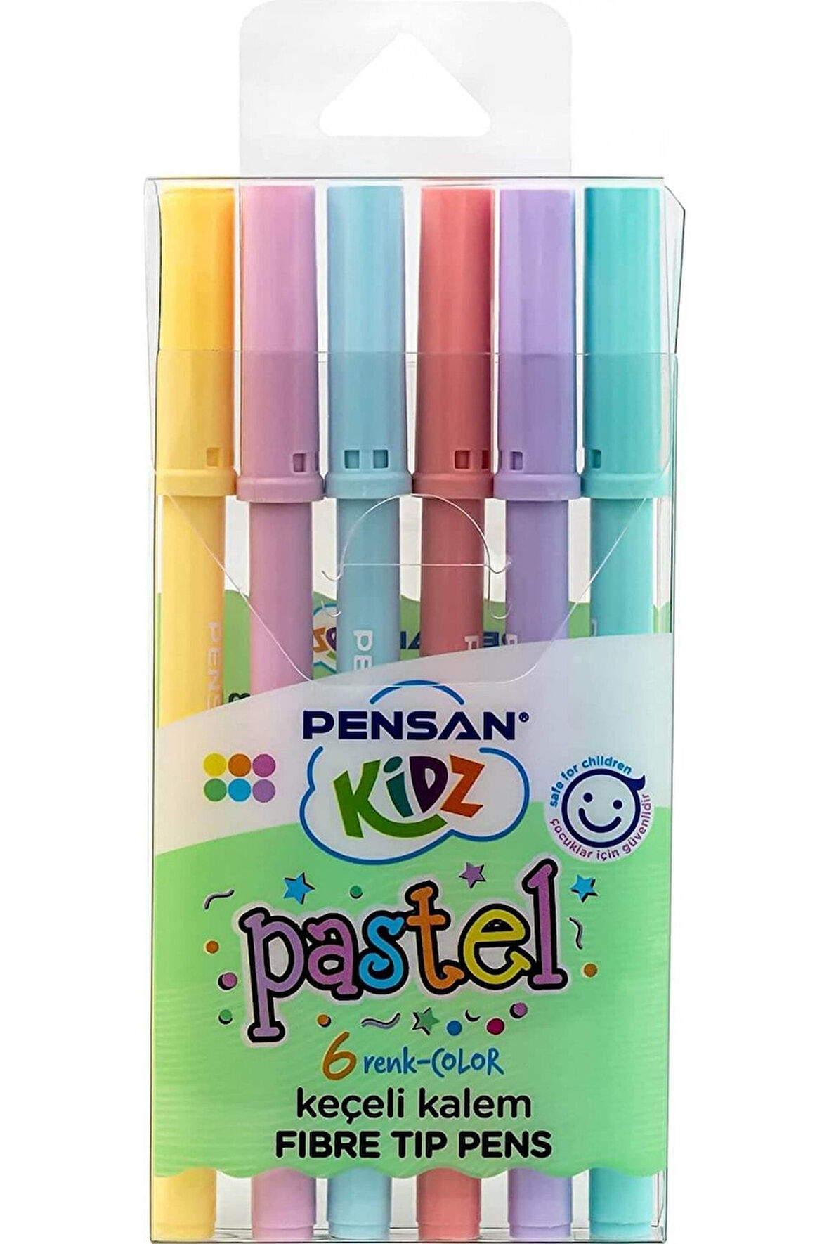 Kidz Pastel Ve Neon Keçeli Kalem 6 Renk