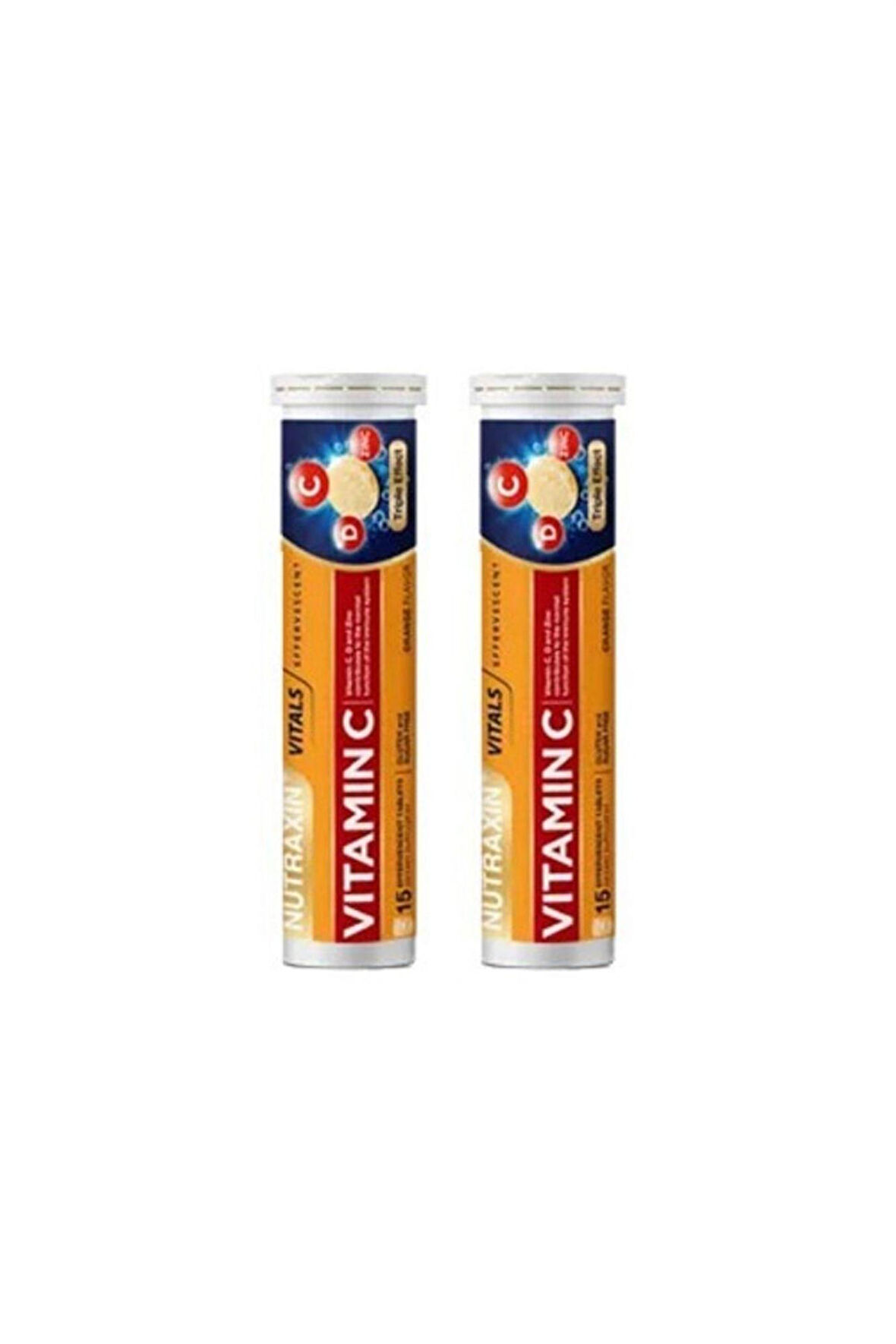 Nutraxin Efervesan - Vitamin C-D-Zinc 15 Tablet 2 Adet
