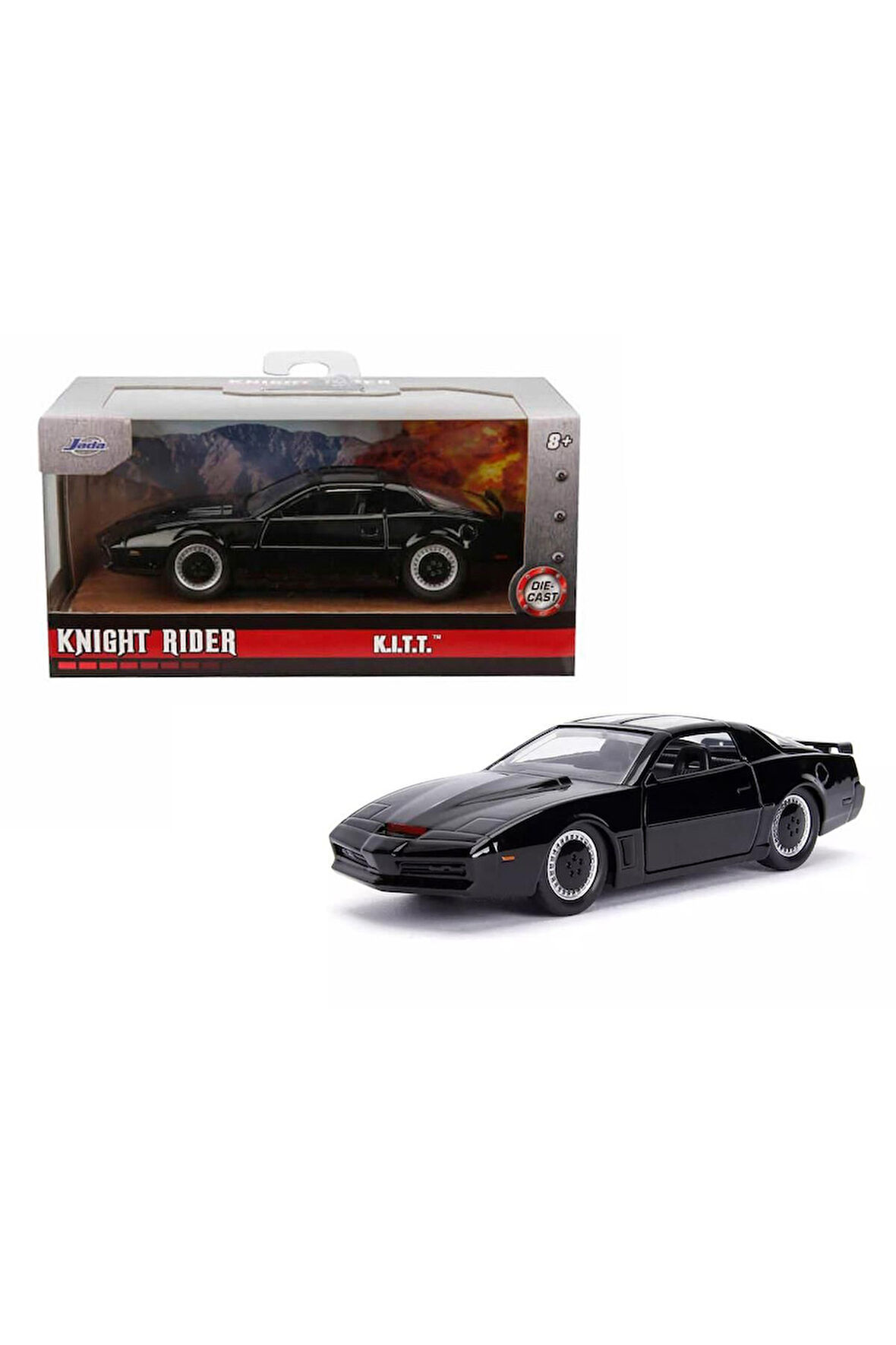 Knight Rider Diecast Model 1/32 Kitt Kara Şimşek  13 Cm
