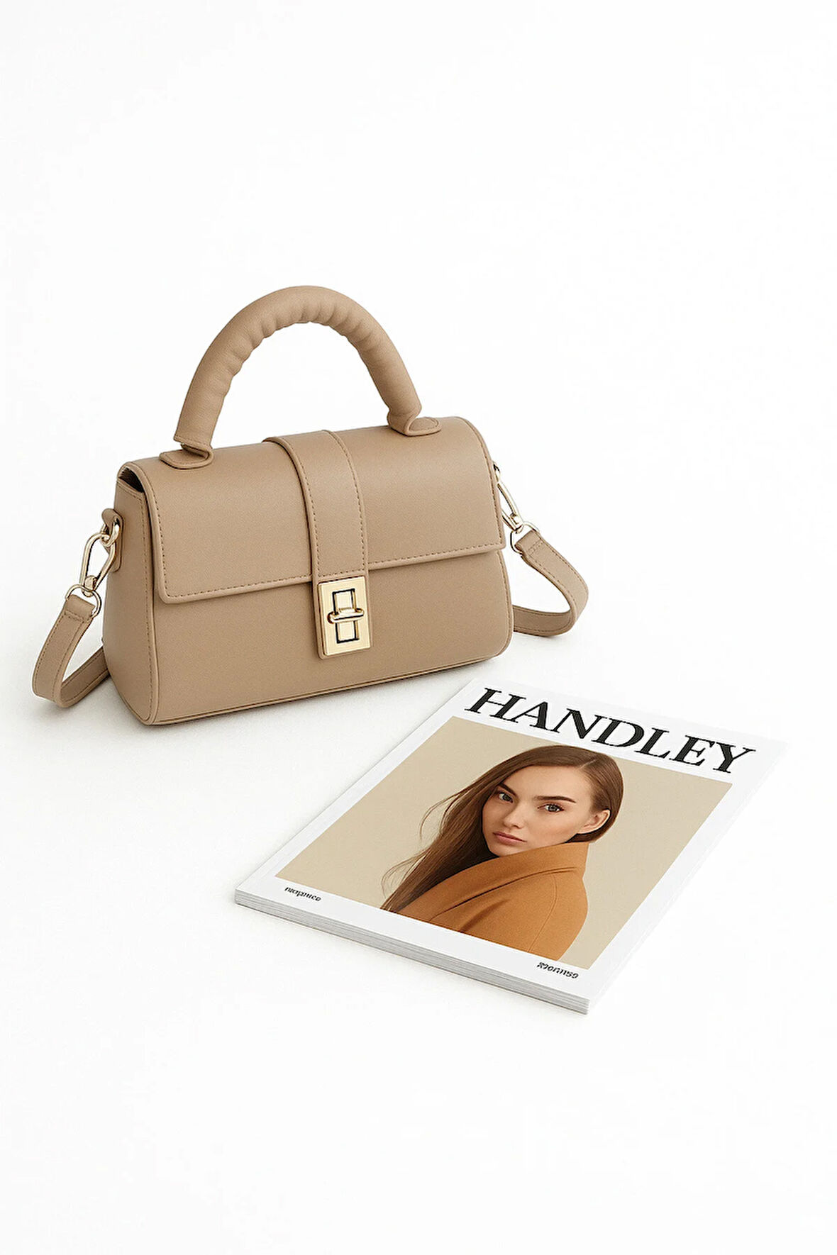 Premium Kilit Detaylı Omuz & El Çantası