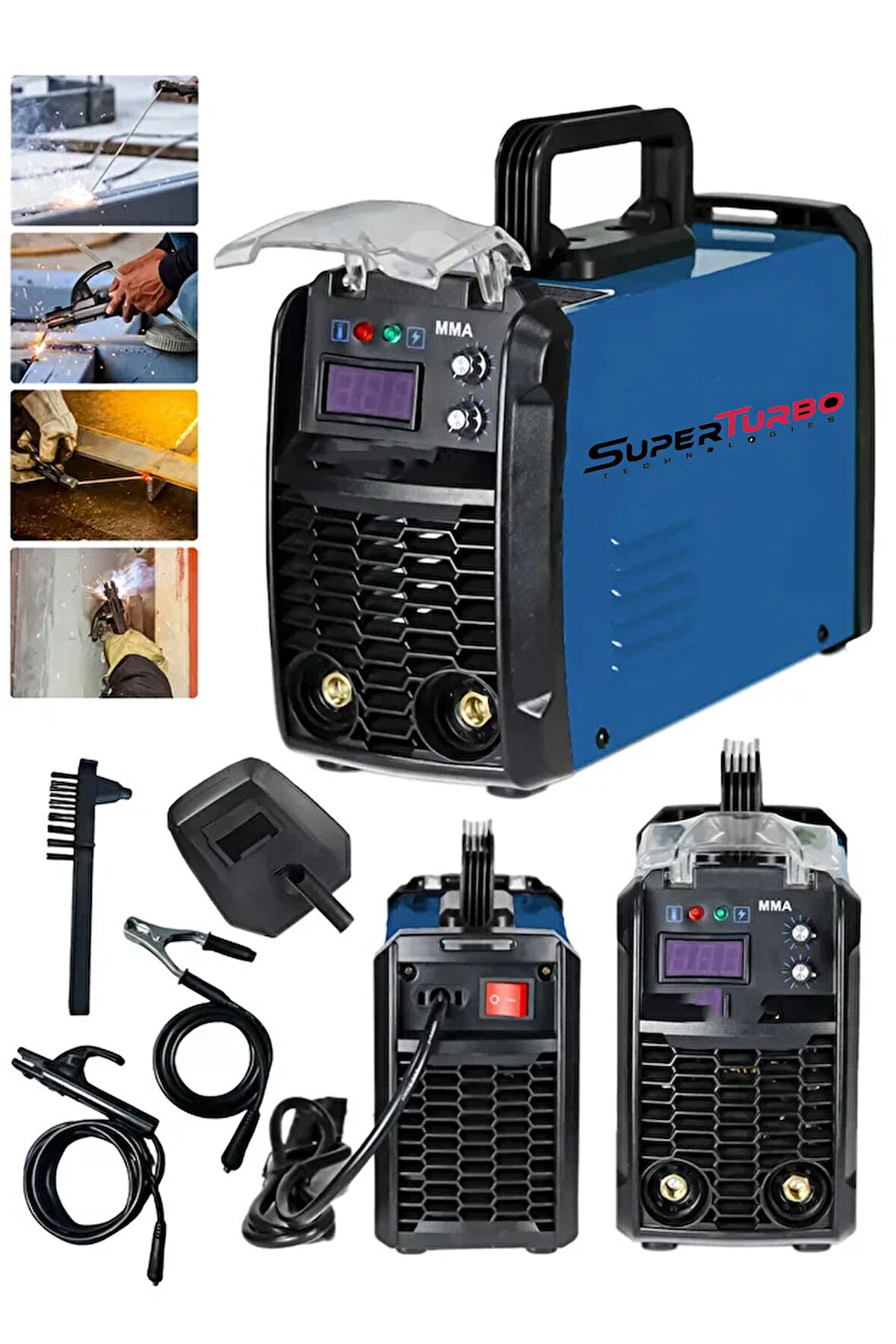 MMA-S500 Çift Kartlı Otomatik Süper Fanlı Çanta Tipi İnvertör Kaynak Makinesi Çift Hızlı Kaynak