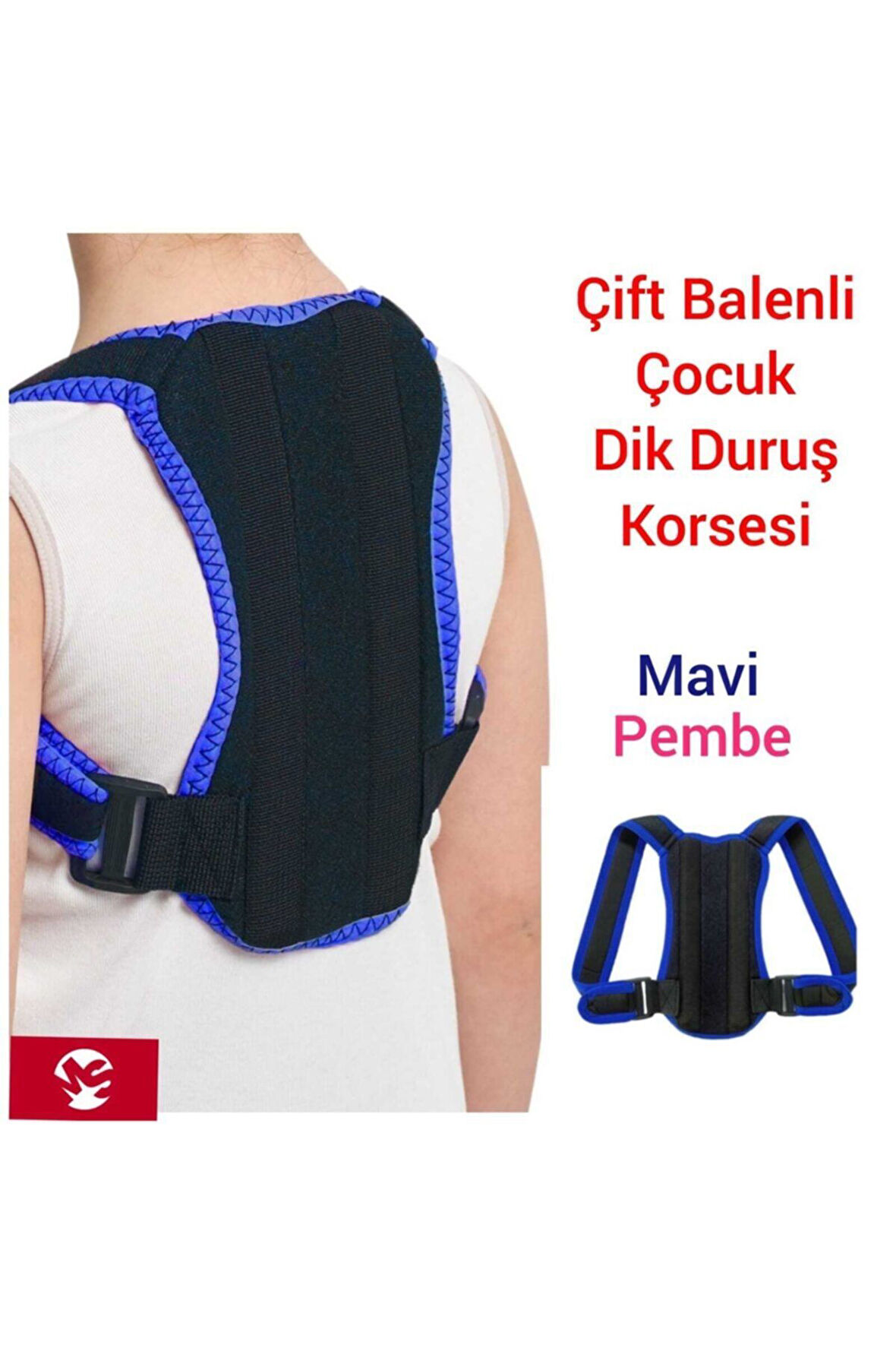 Çocuk Kamburluk Önleyici Dik Duruş Korsesi Öğrenci Korsesi Unisex Balenli
