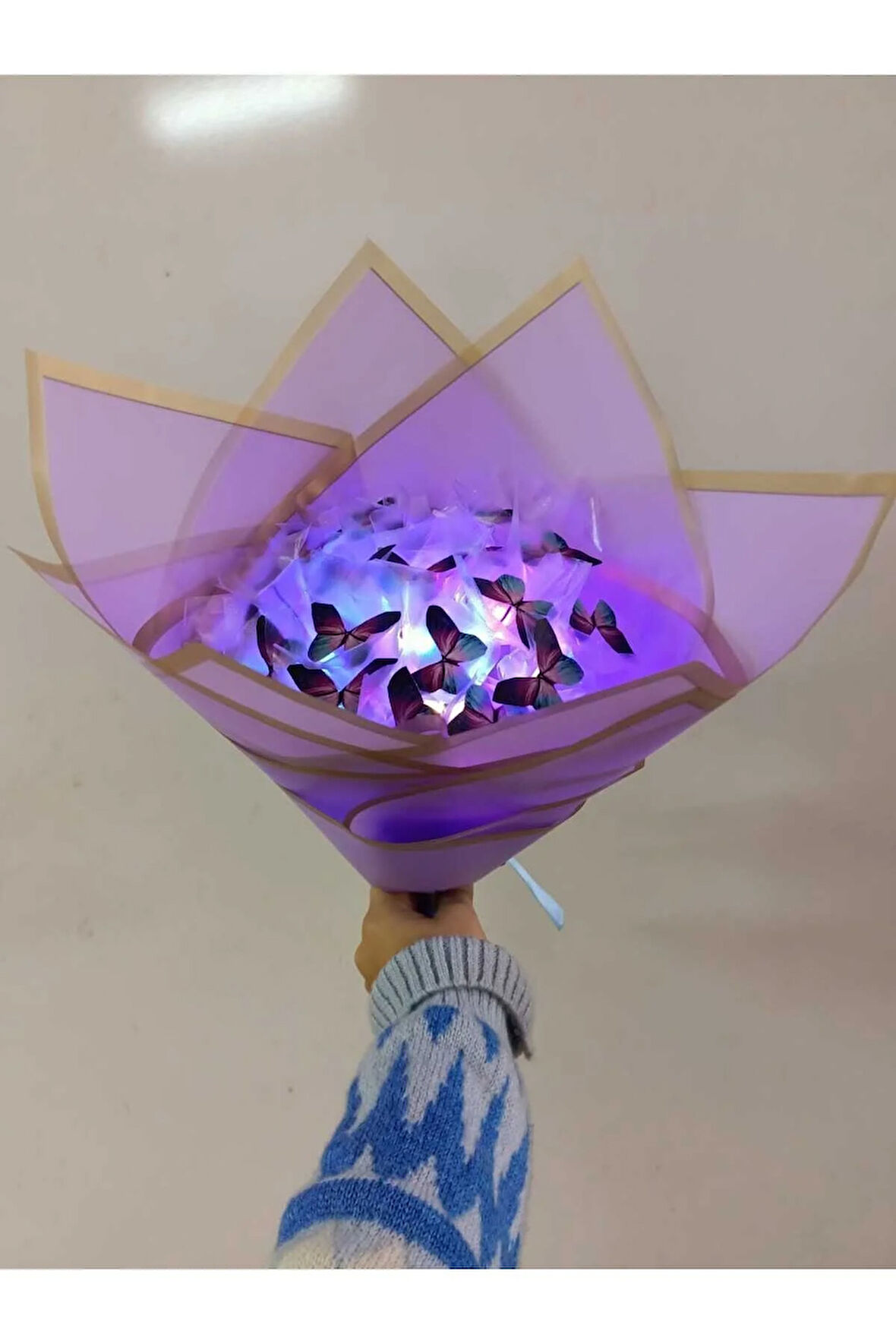 ledli kelebek buketi