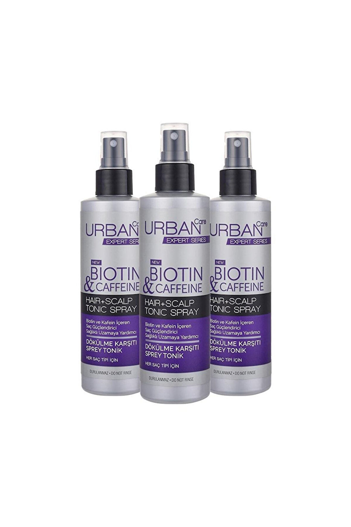 Urban Care Expert Biotin & Kafein Dökülme Karşıtı Sprey Tonik 3 x 200 ML