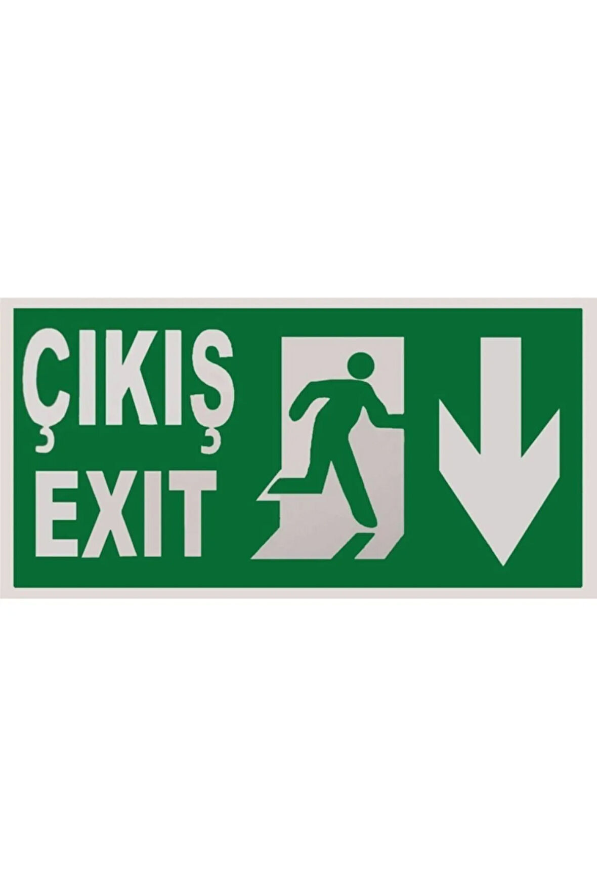 Pvc Levha - Çıkış/exit Aşağı Yön