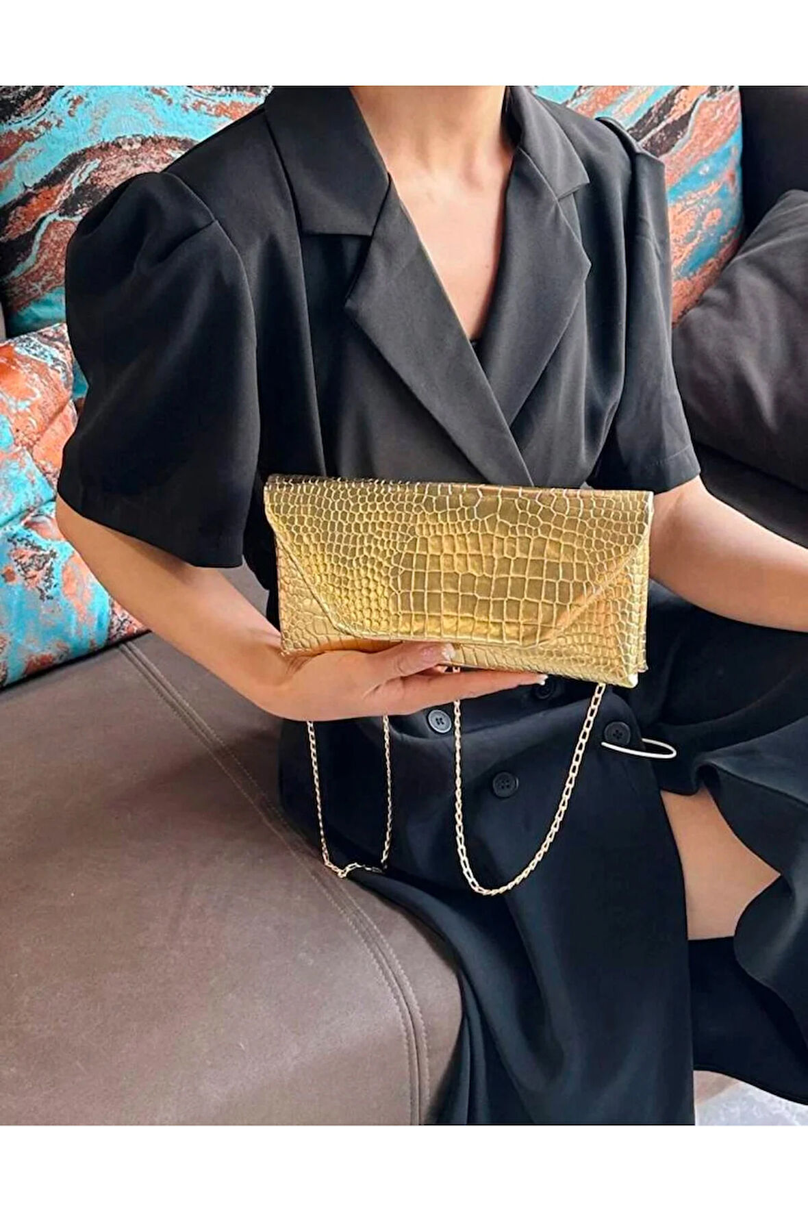 Pörtföy zincir askılı omuz çantası