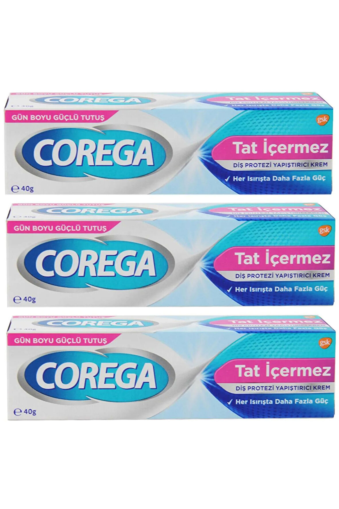 Süper Protez Yapıştırıcı Tatsız Krem 40 gr 3 ADET
