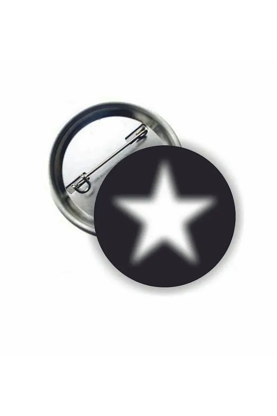 Blur Star Grunge Style Buton Rozet
