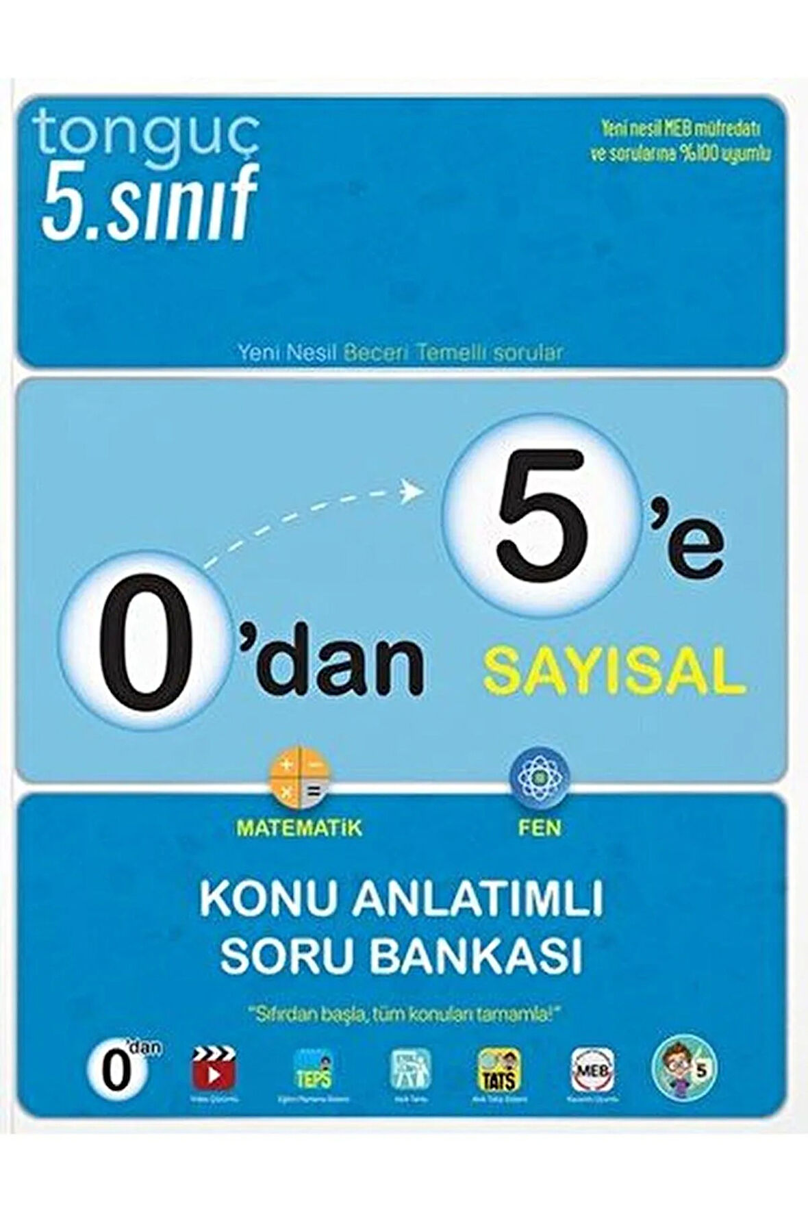 0'dan 5'e Sayısal Konu Anlatımlı Soru Bankası / Kolektif / Tonguç Akademi / 9786254222429